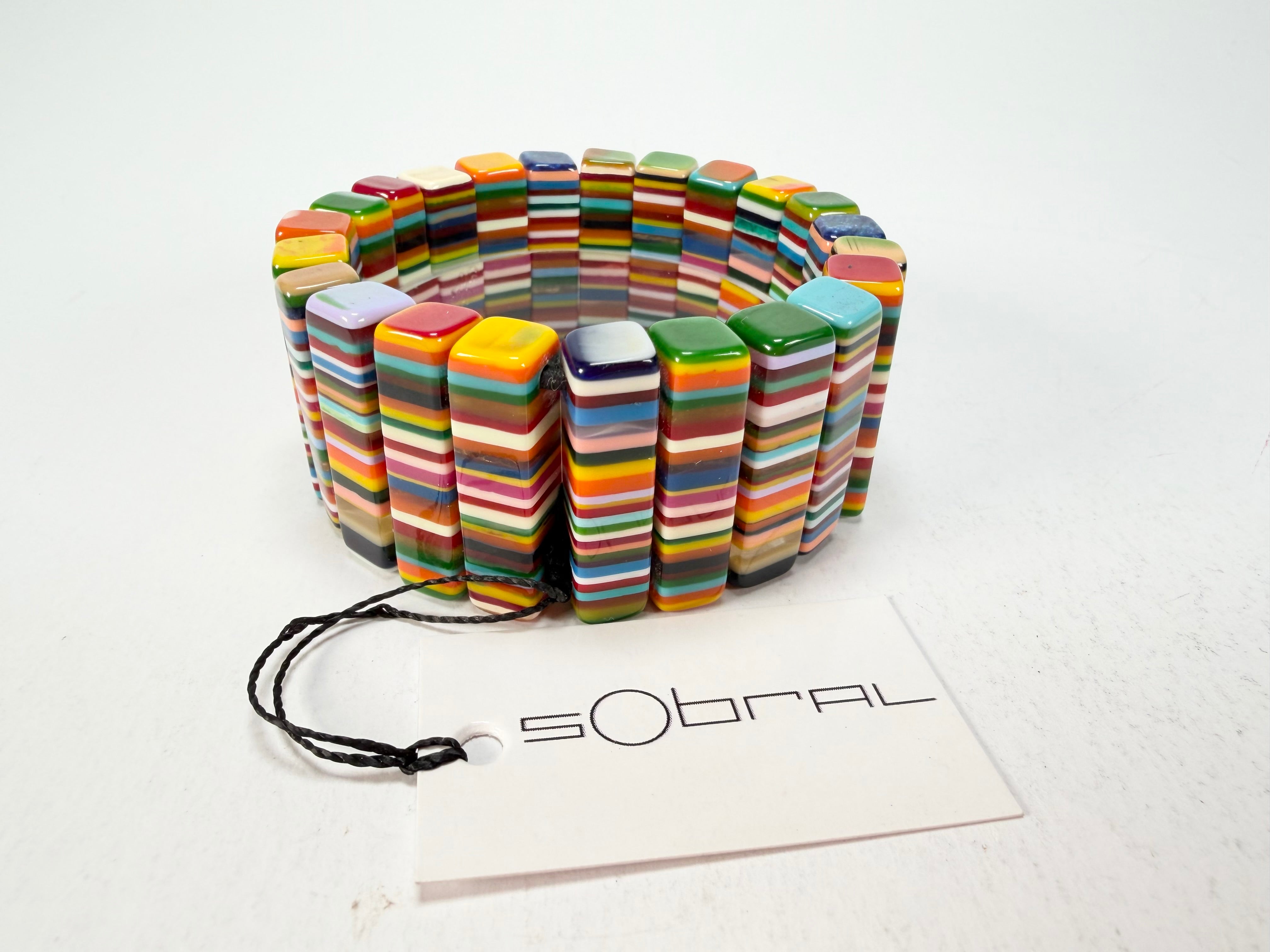 Sobral - Pop Art "Stoc" Elasticated Resin Bracelet ( 004352 )