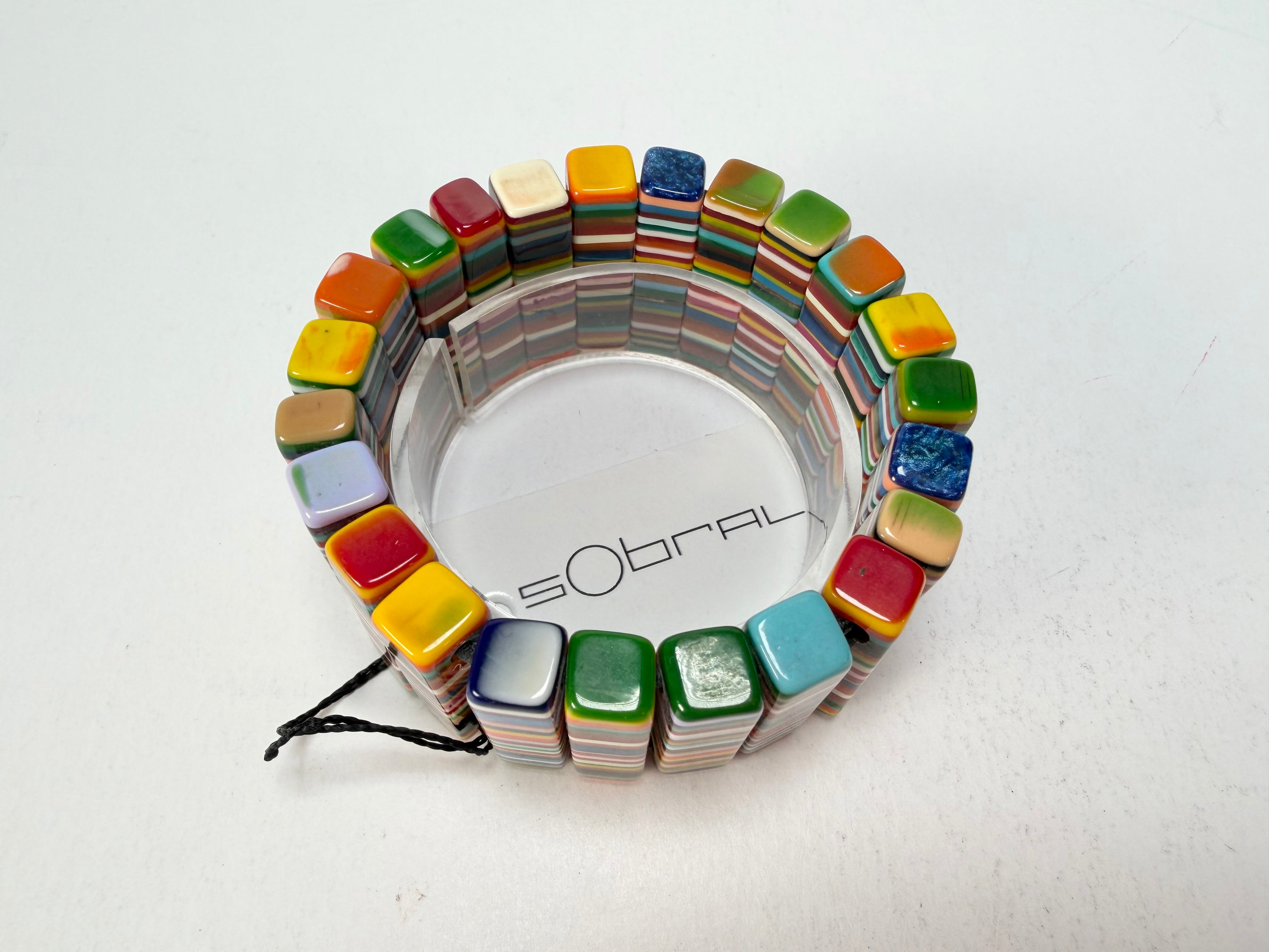 Sobral - Pop Art "Stoc" Elasticated Resin Bracelet ( 004352 )