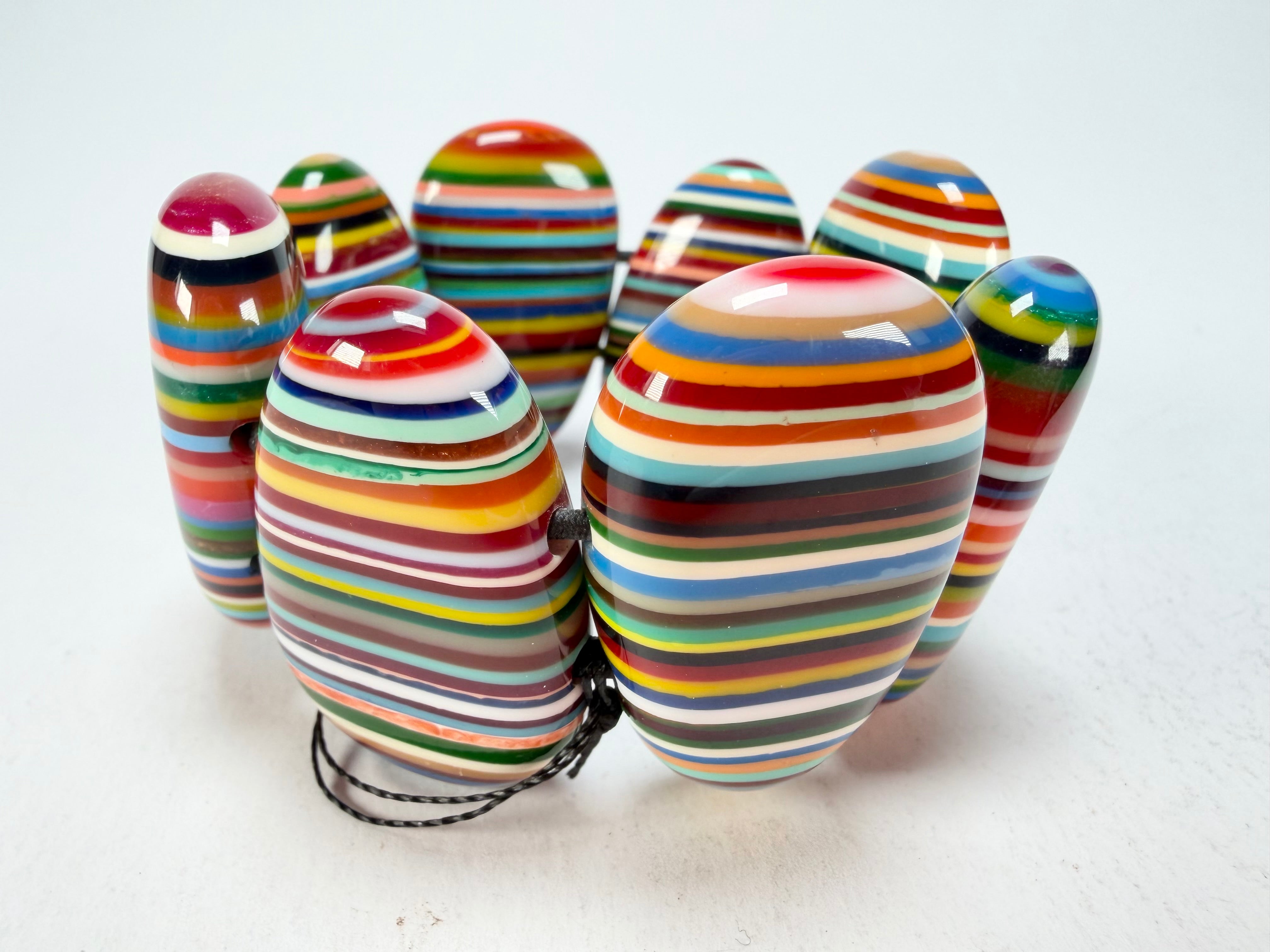 Sobral - Pop Art "Folha" Elasticated Resin Bracelet ( 005519 )