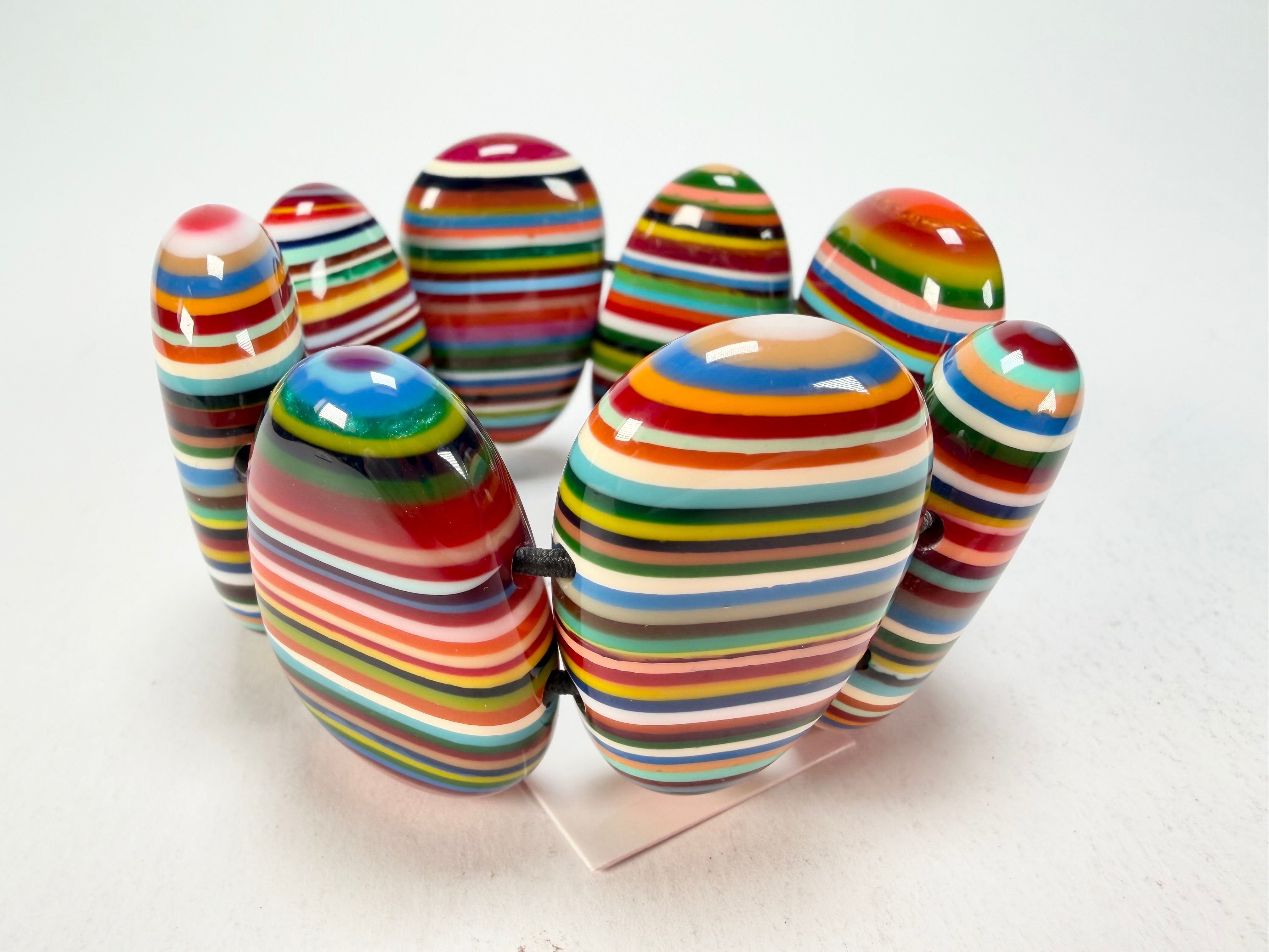 Sobral - Pop Art "Folha" Elasticated Resin Bracelet ( 005519 )
