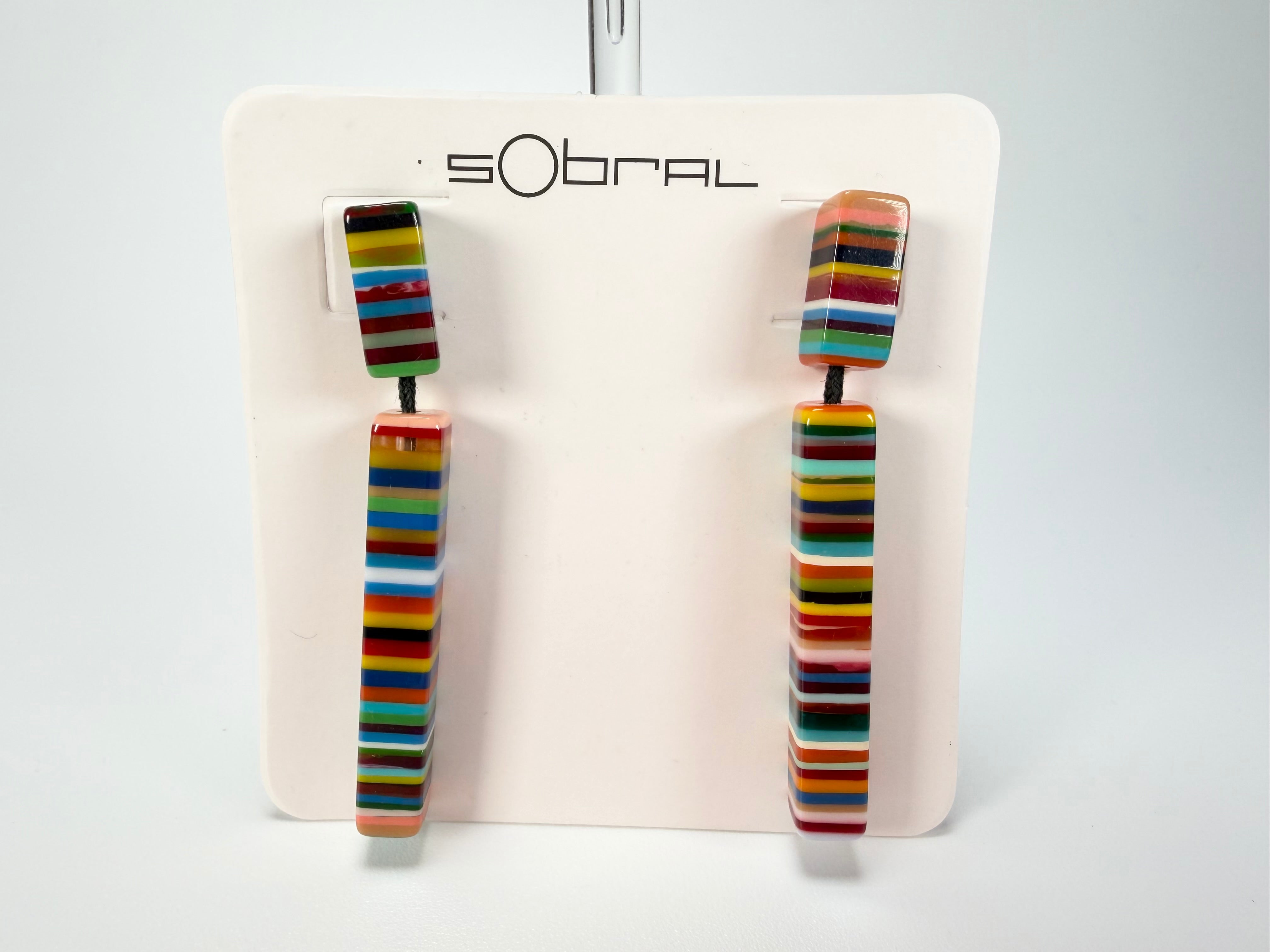 Sobral - Pop Art "Clarissa" Resin Earrings ( 002452 )