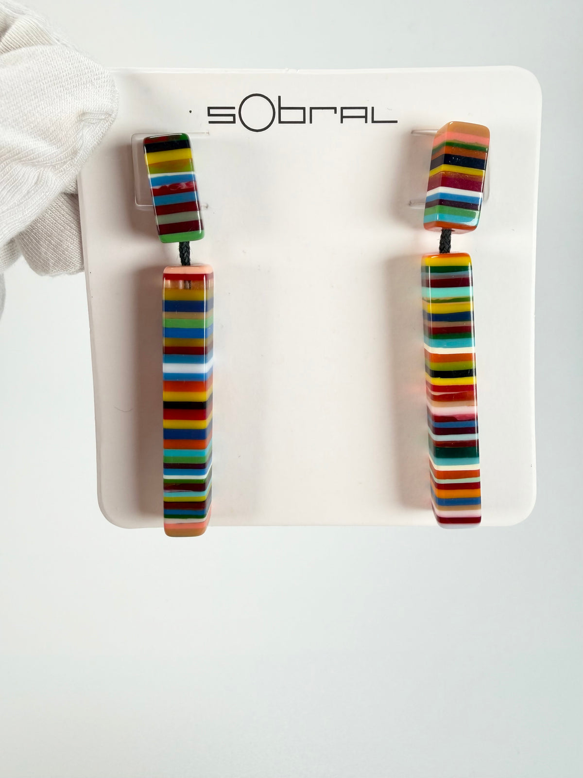 Sobral - Pop Art "Clarissa" Resin Earrings ( 002452 )