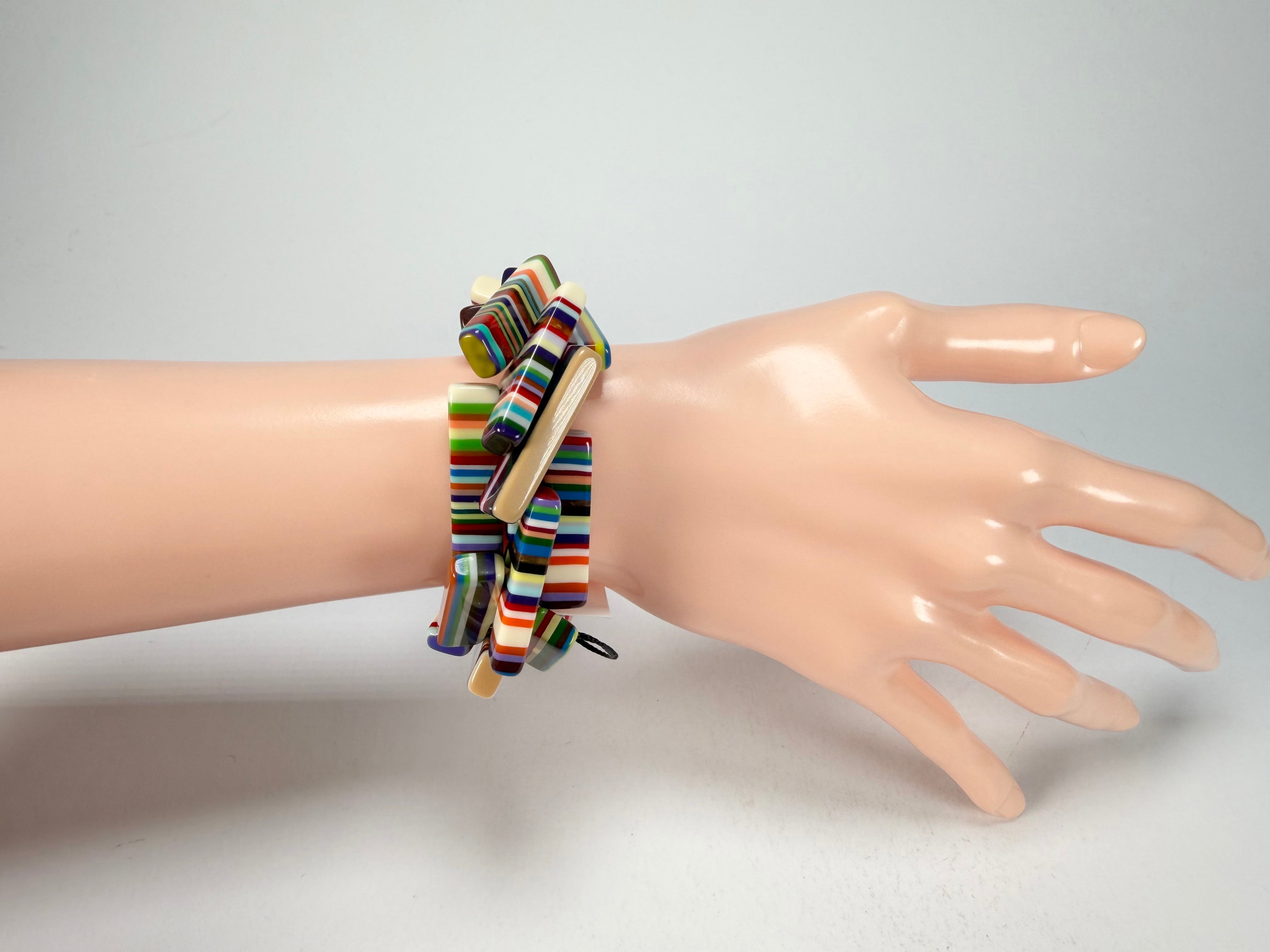 Sobral - Pop Art "1WJP" Elasticated Resin Bracelet ( 003882 )