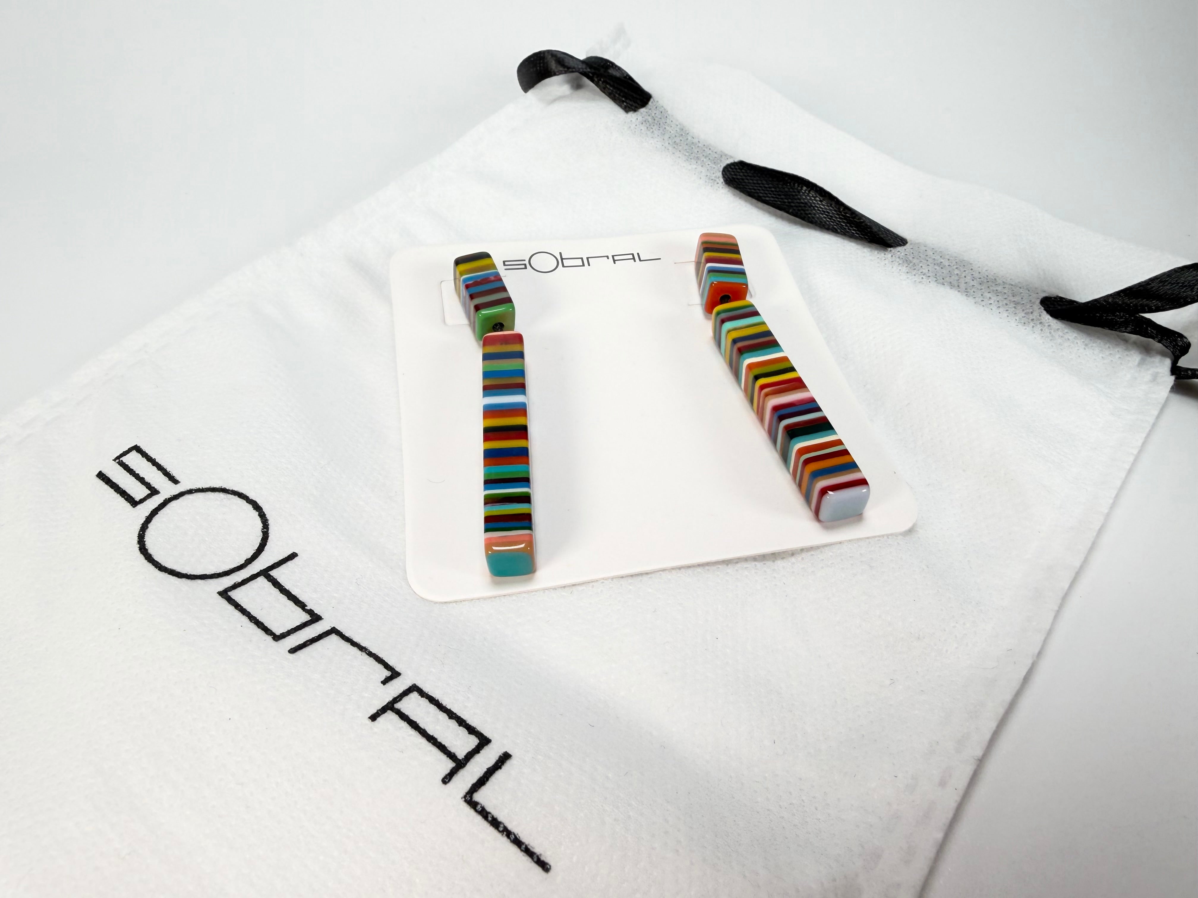 Sobral - Pop Art "Clarissa" Resin Earrings ( 002452 )
