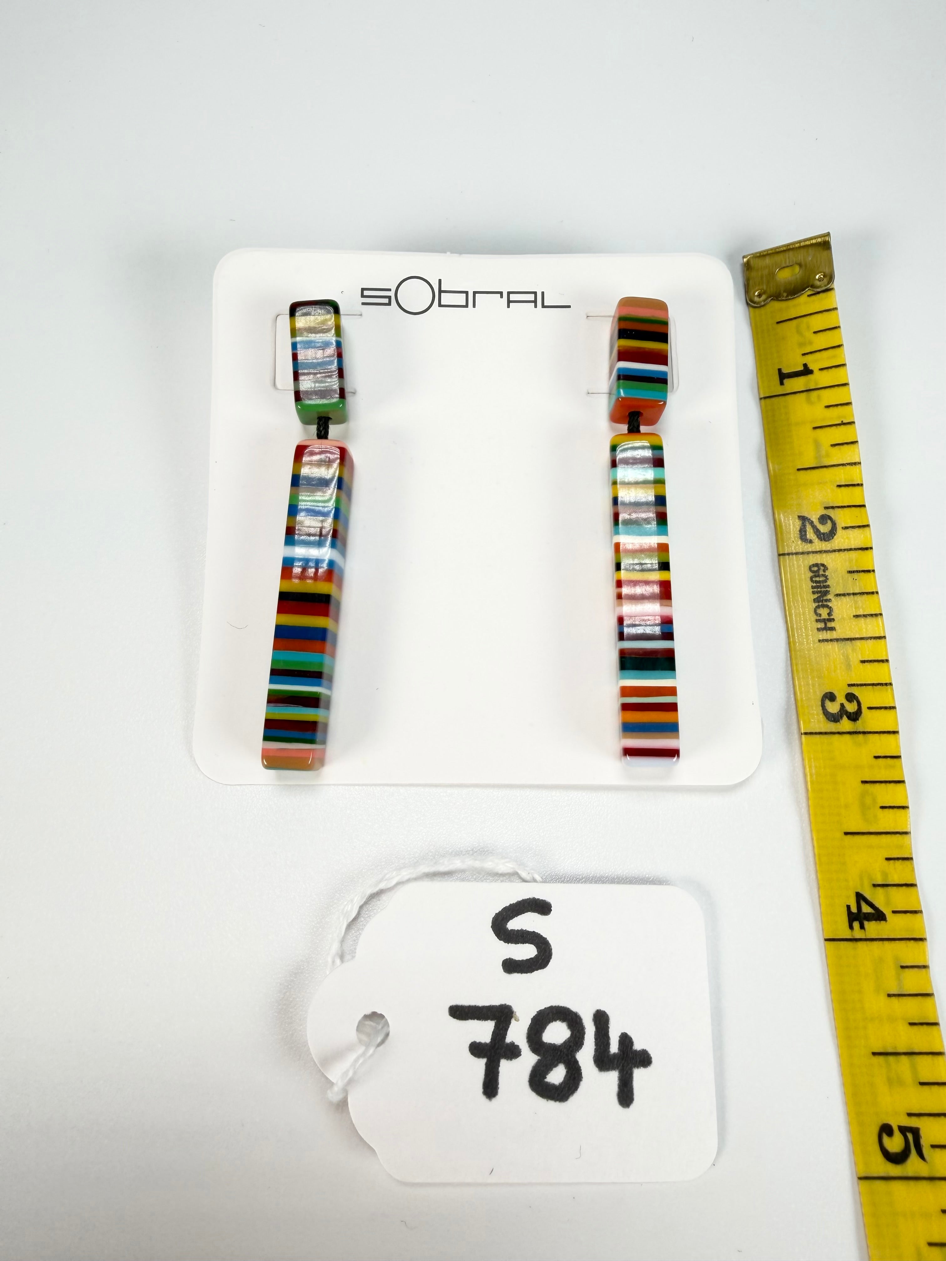 Sobral - Pop Art "Clarissa" Resin Earrings ( 002452 )