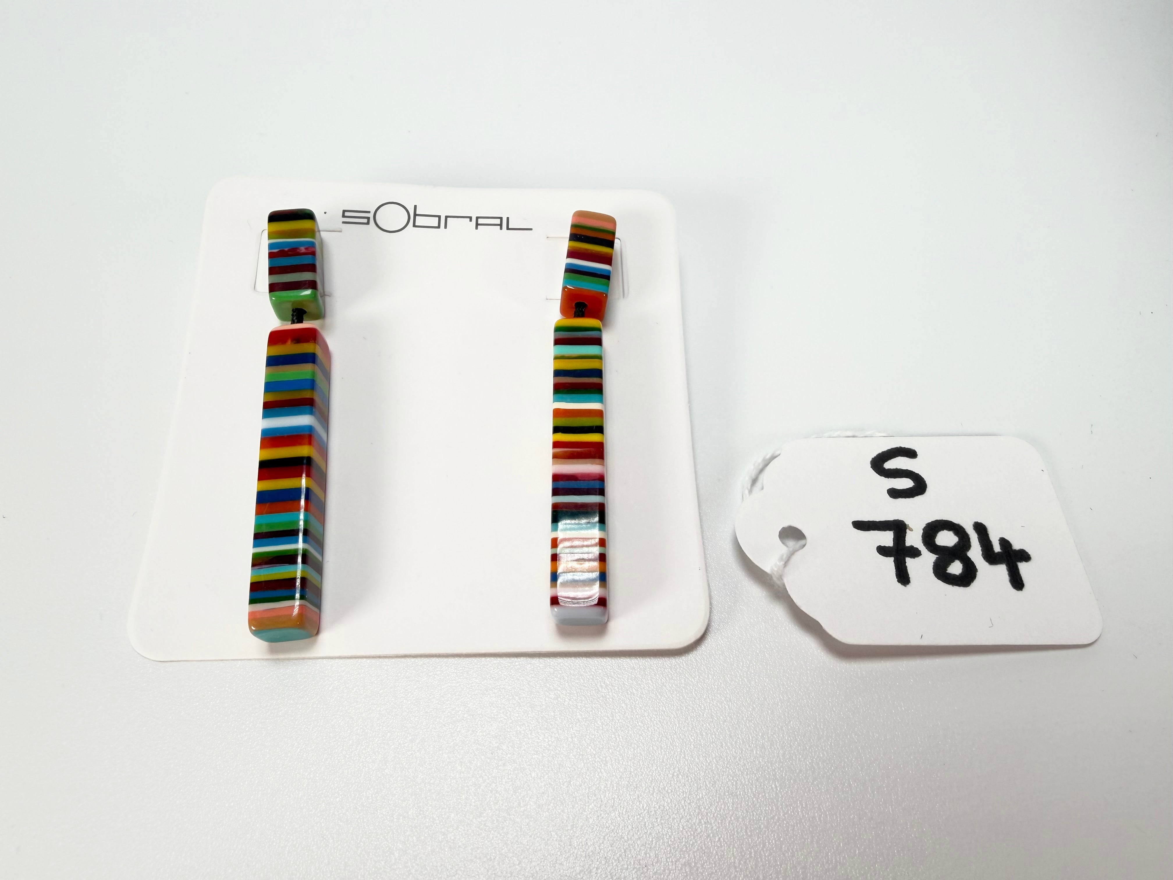 Sobral - Pop Art "Clarissa" Resin Earrings ( 002452 )