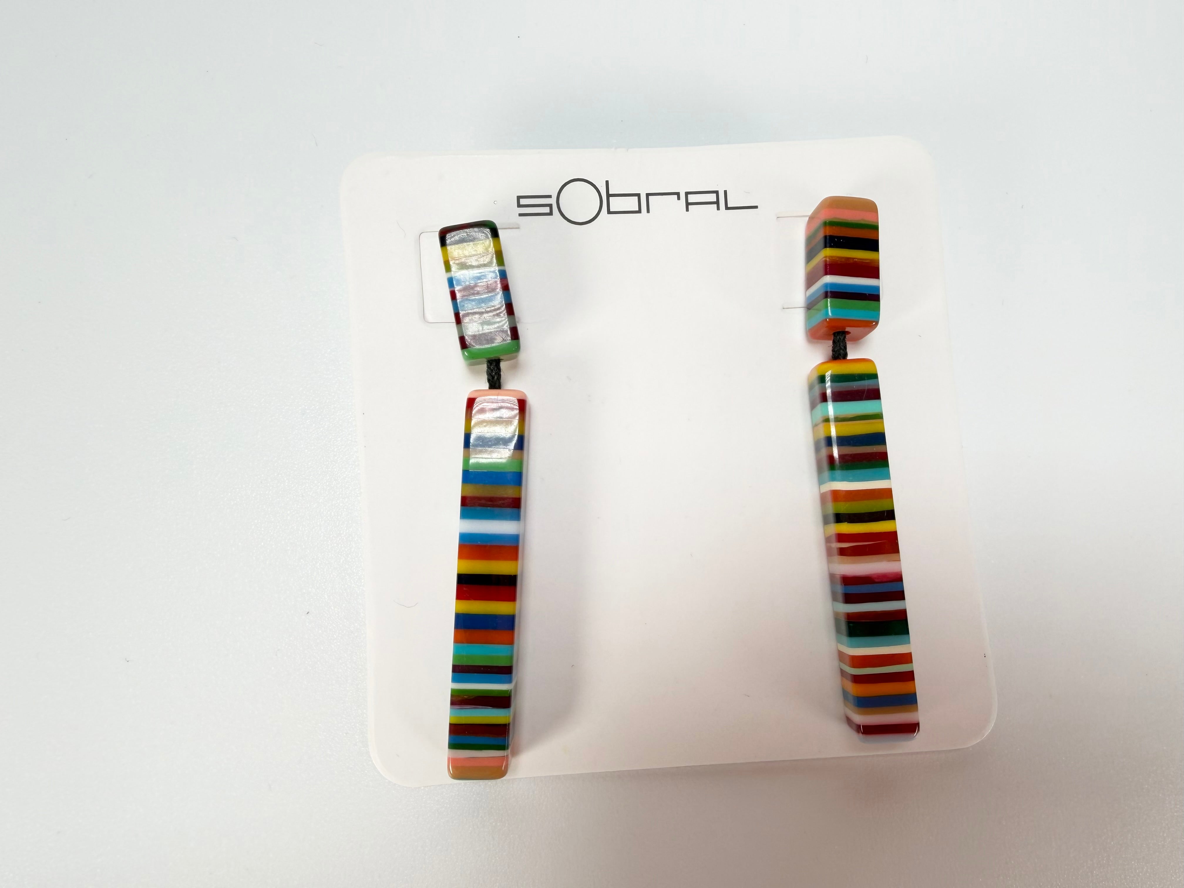 Sobral - Pop Art "Clarissa" Resin Earrings ( 002452 )