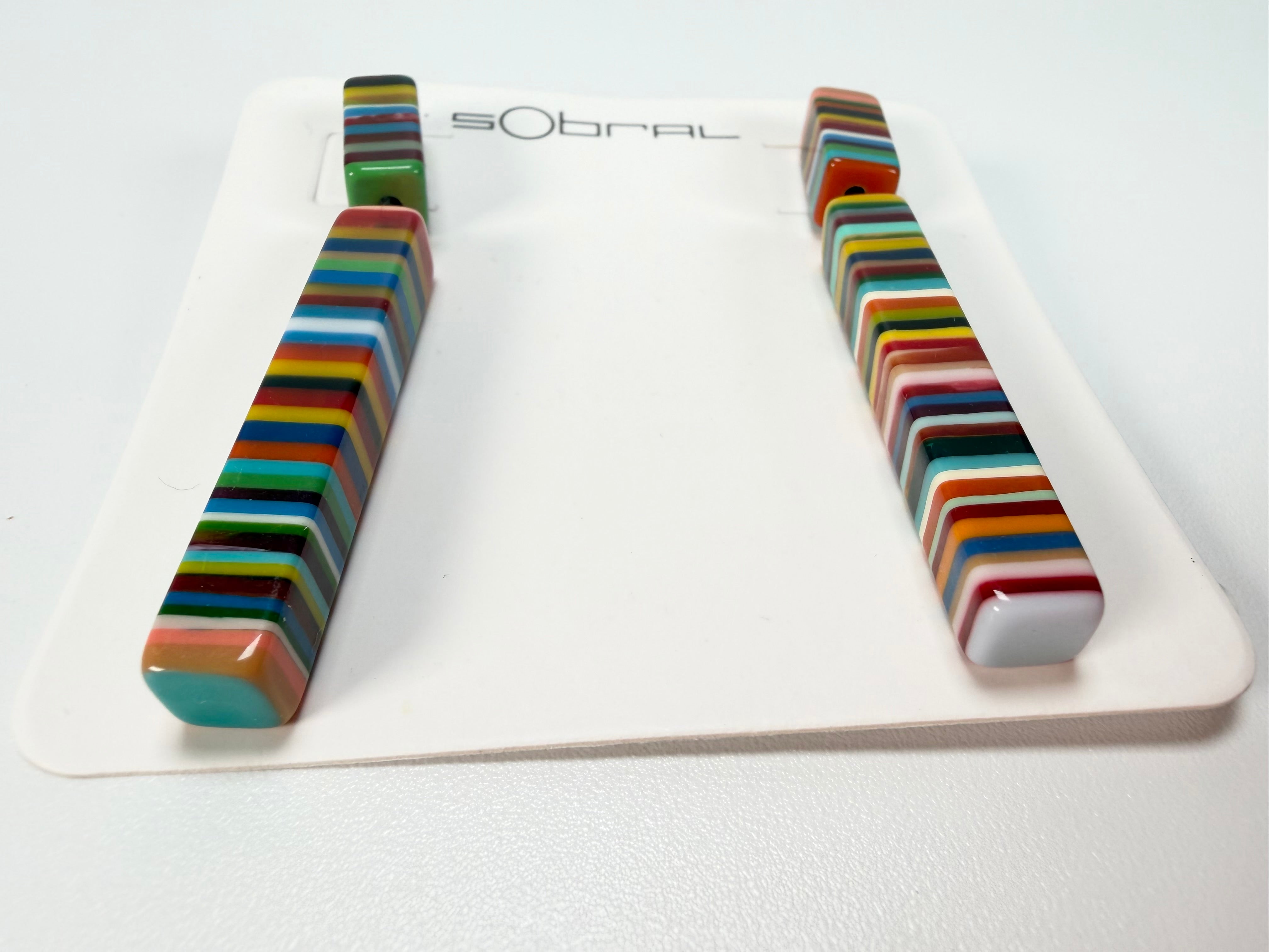 Sobral - Pop Art "Clarissa" Resin Earrings ( 002452 )