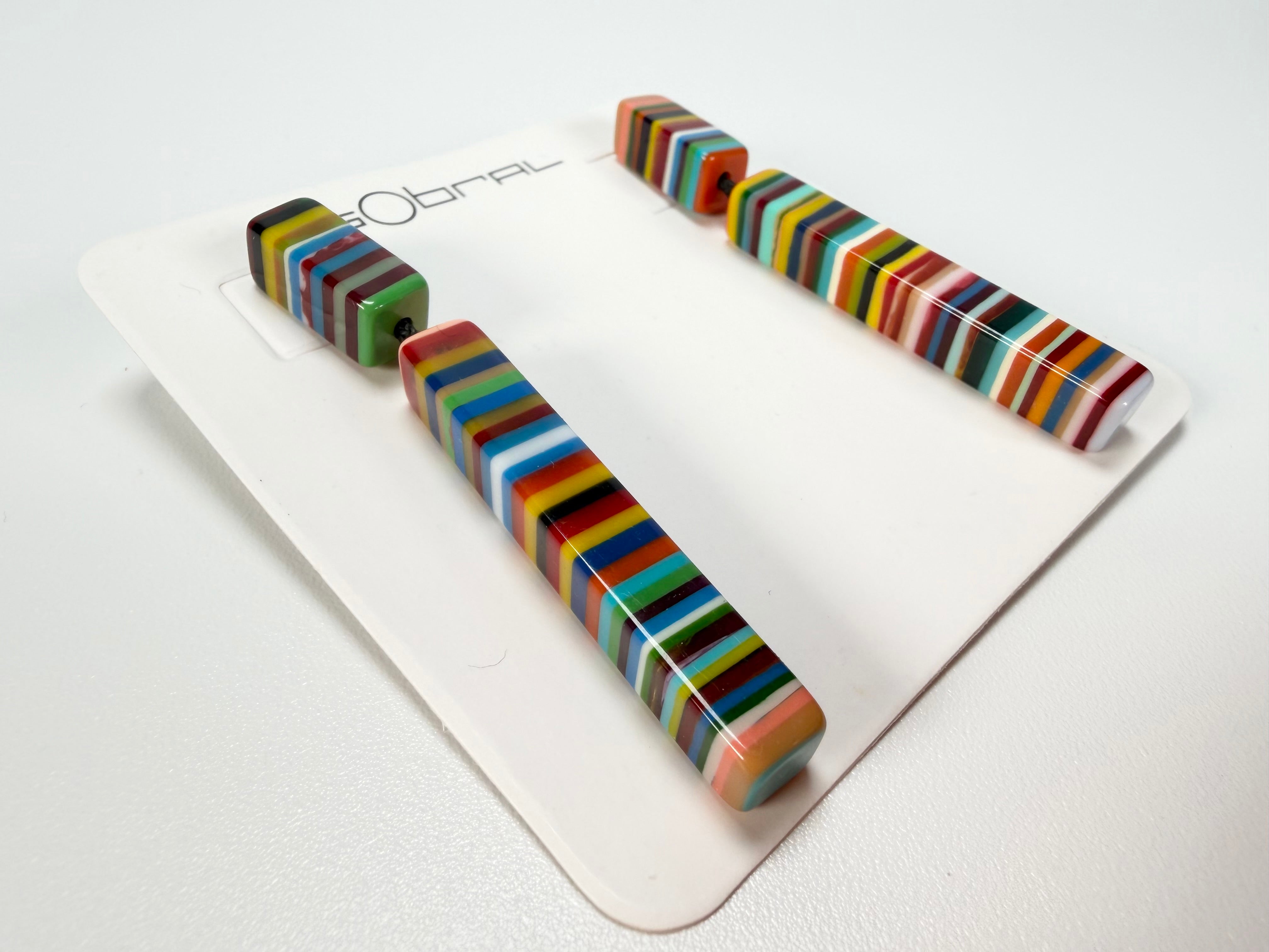 Sobral - Pop Art "Clarissa" Resin Earrings ( 002452 )
