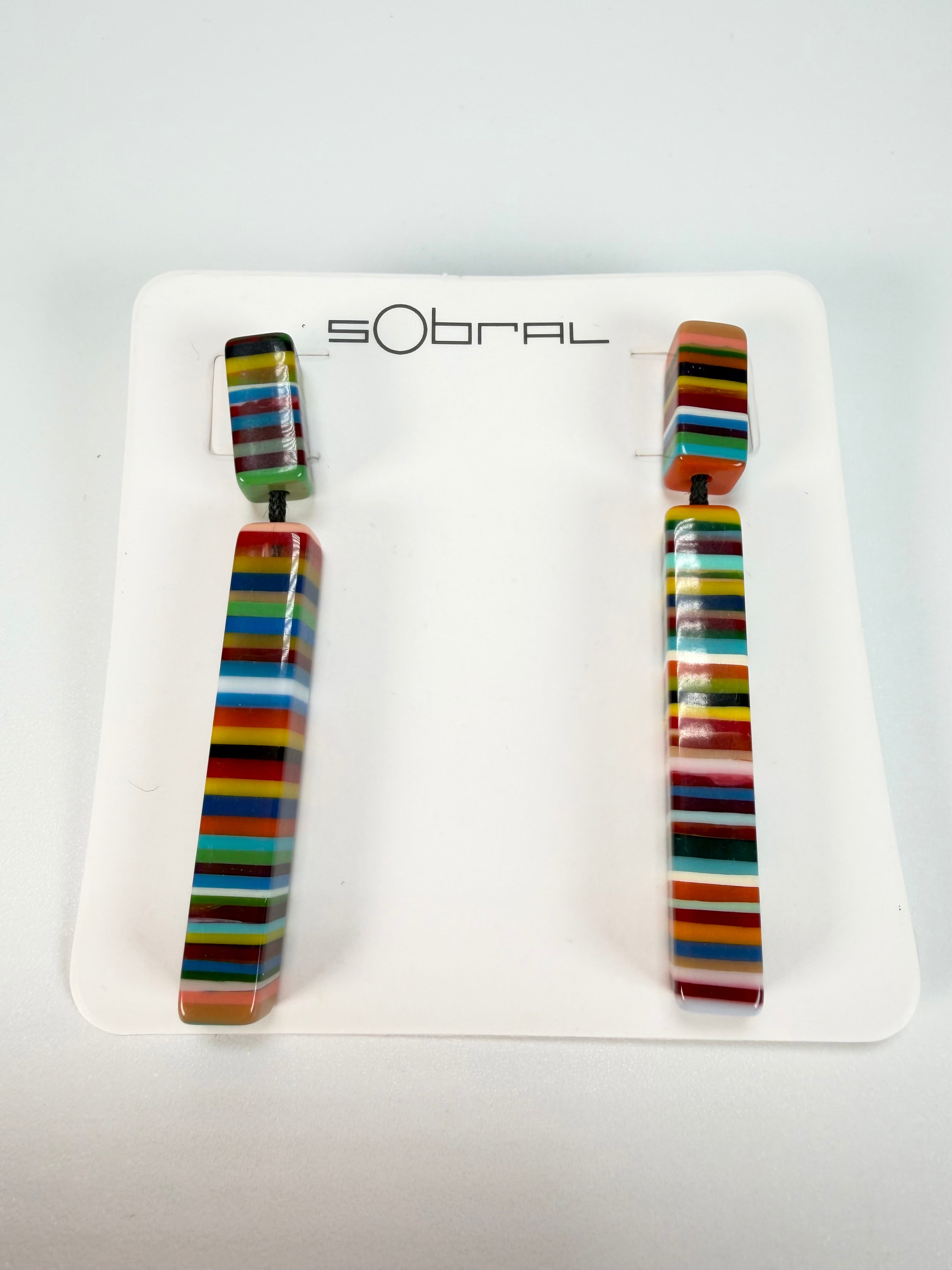 Sobral - Pop Art "Clarissa" Resin Earrings ( 002452 )