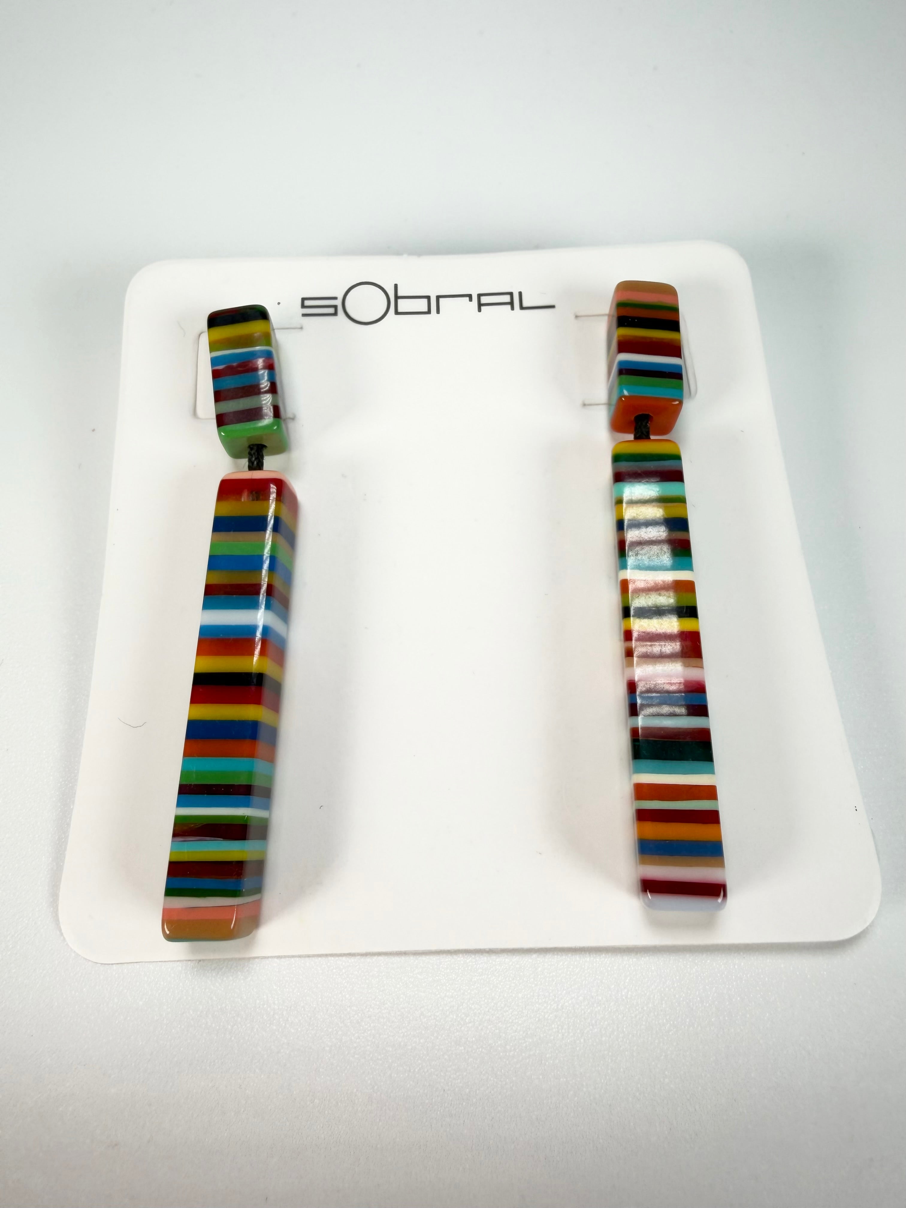 Sobral - Pop Art "Clarissa" Resin Earrings ( 002452 )