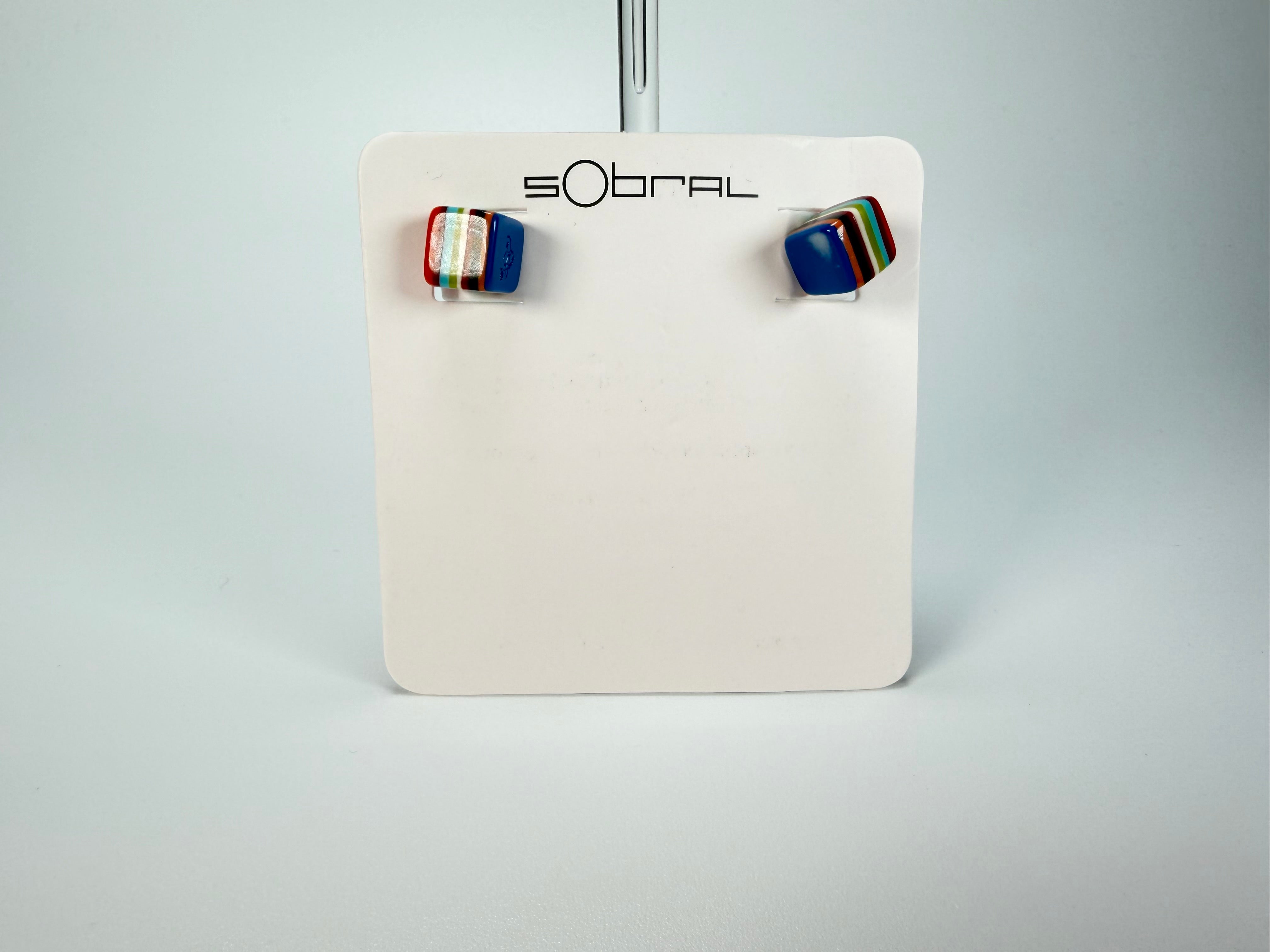 Sobral - Pop Art "Cubinho" Resin Earrings ( 000096 )