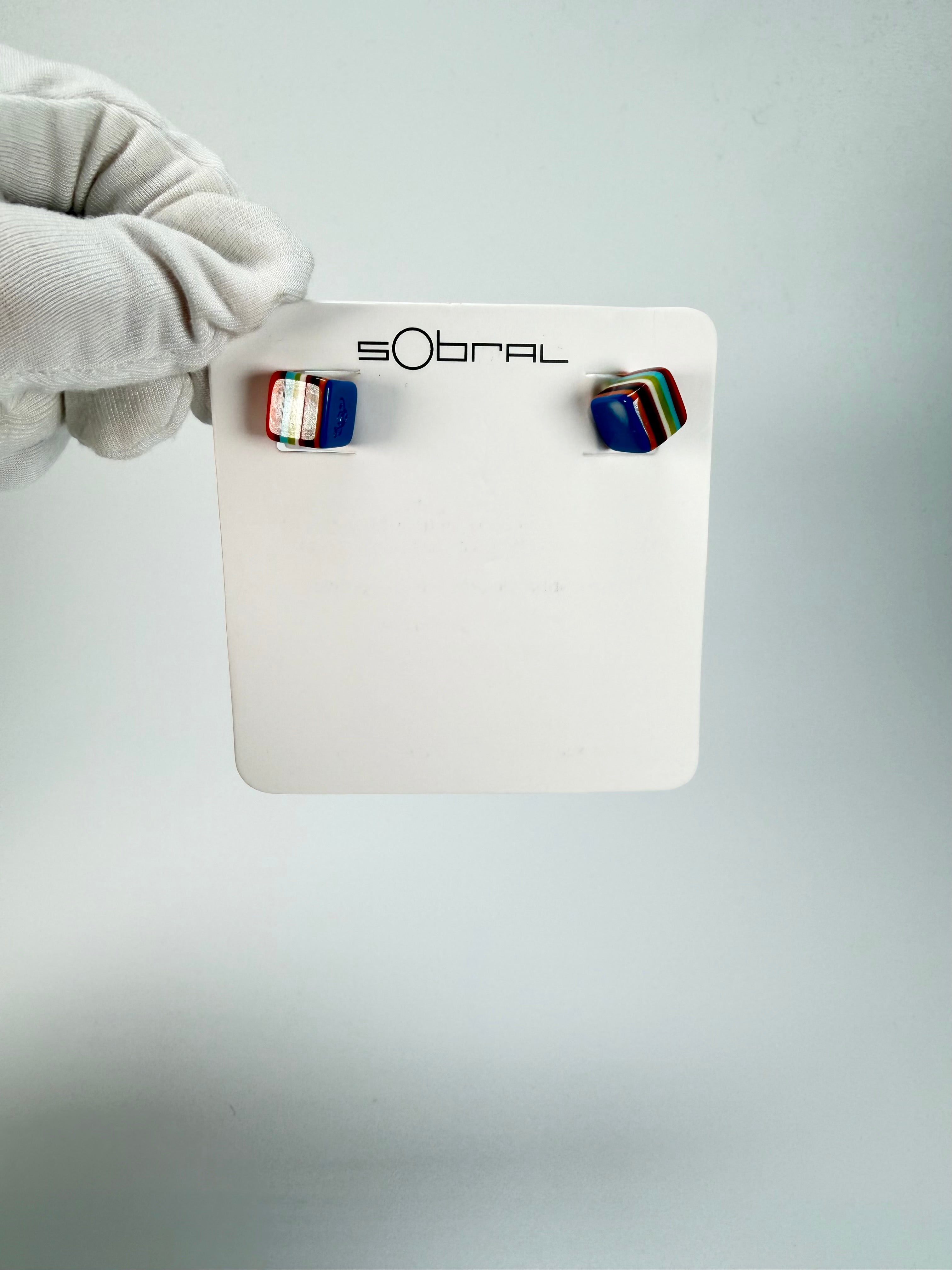 Sobral - Pop Art "Cubinho" Resin Earrings ( 000096 )