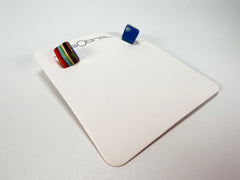 Sobral - Pop Art "Cubinho" Resin Earrings ( 000096 )