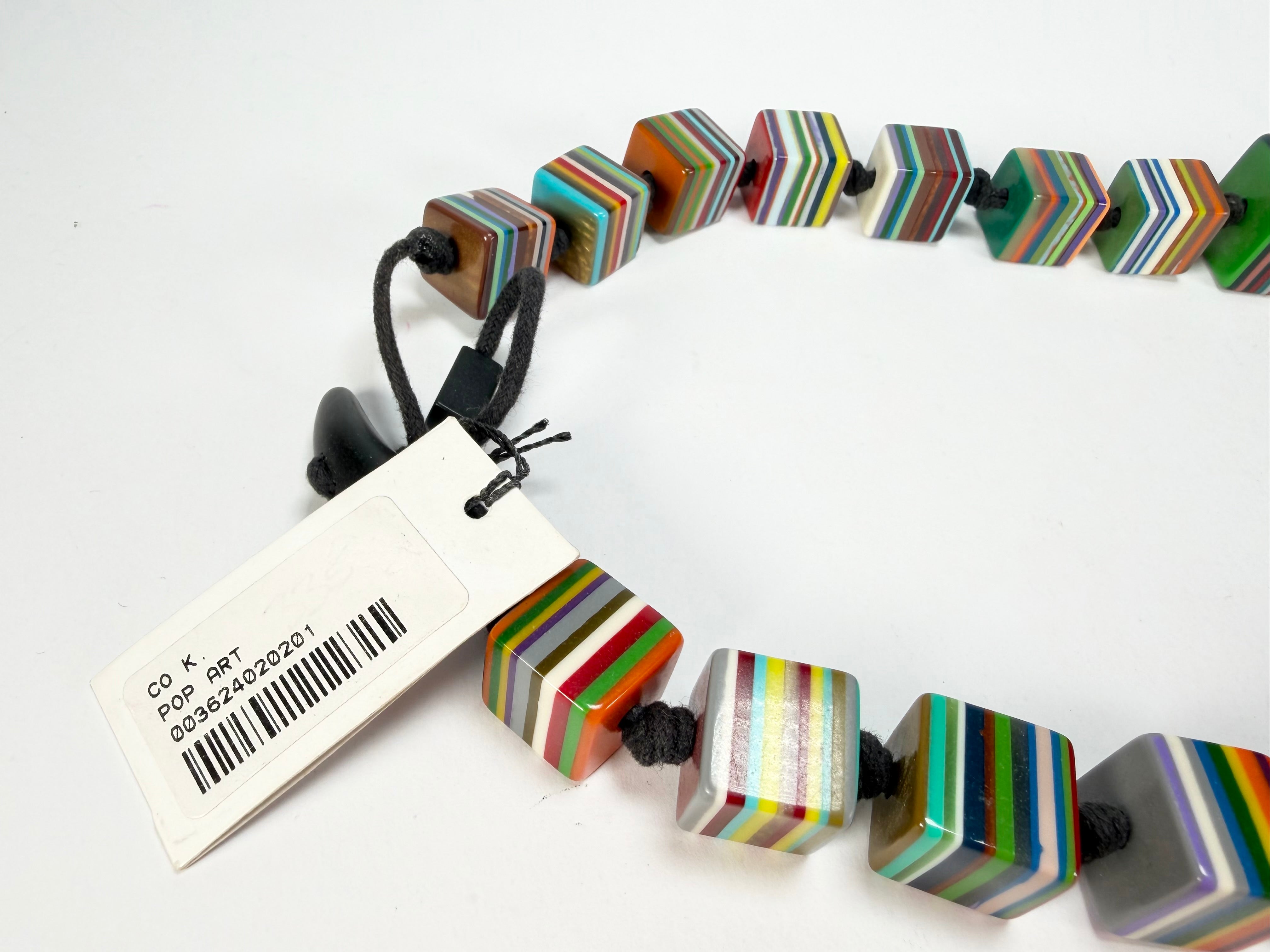Sobral - Pop Art "K" Multi Cubes Resin Necklace ( 003624 )