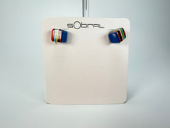 Sobral - Pop Art "Cubinho" Resin Earrings ( 000096 )