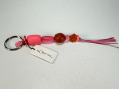 Sobral - Indiana "Cereja" Pink Resin Key Ring / Key Chain ( 000179 )