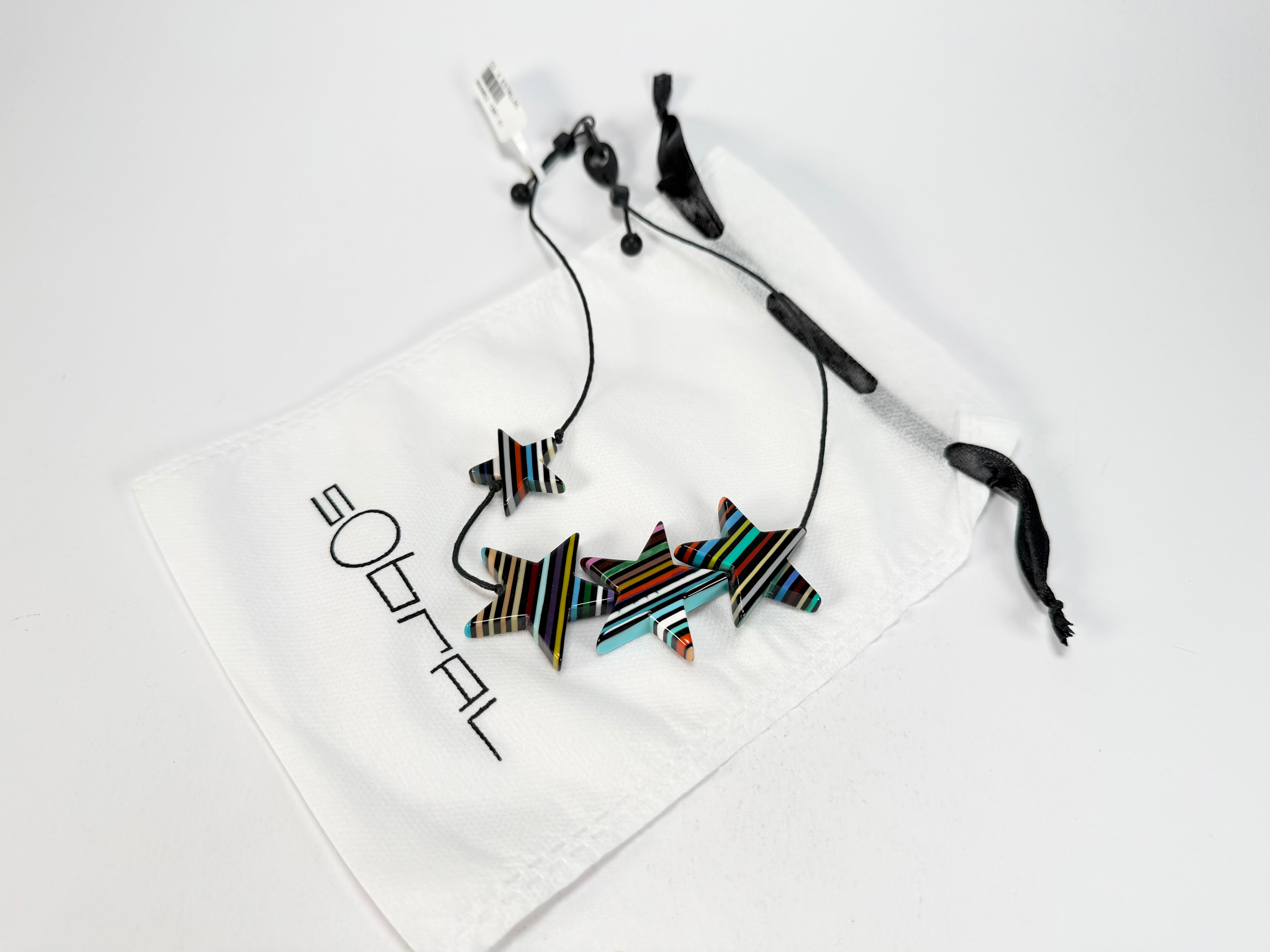 Sobral - Pop Art Noite "4 Estrelas" Resin Necklace ( 004852 )