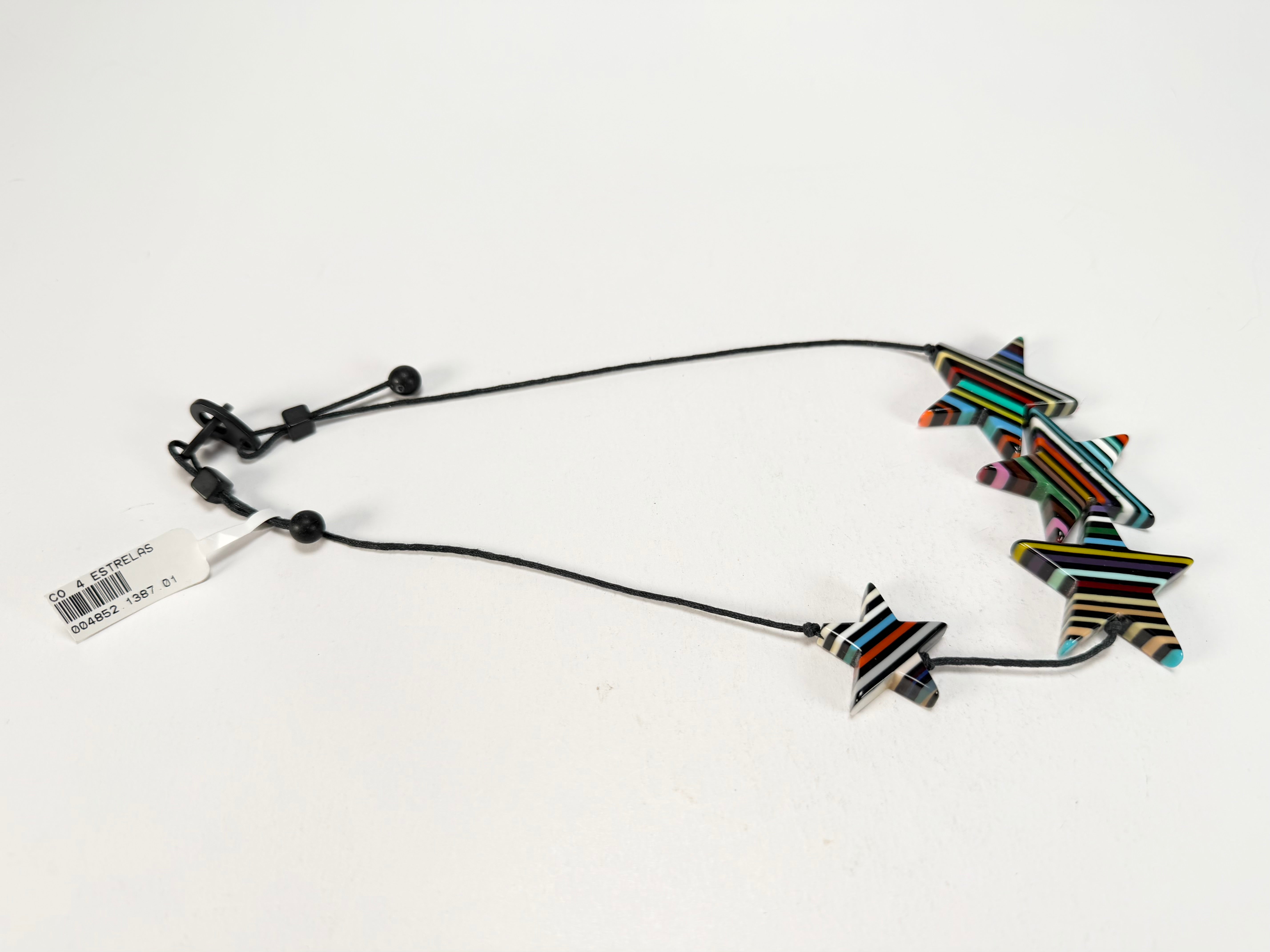 Sobral - Pop Art Noite "4 Estrelas" Resin Necklace ( 004852 )