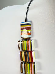 Sobral - Pop Art "Rachel" Resin Necklace ( 000034 )