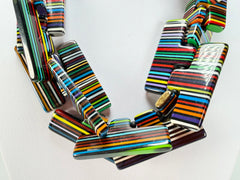 Sobral - Pop Art Noite "Neoconcretismo" Resin Necklace ( 003885 )