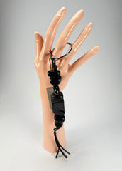 Sobral - Indiana "Preto" Black Resin Key Ring / Key Chain ( 000179 )