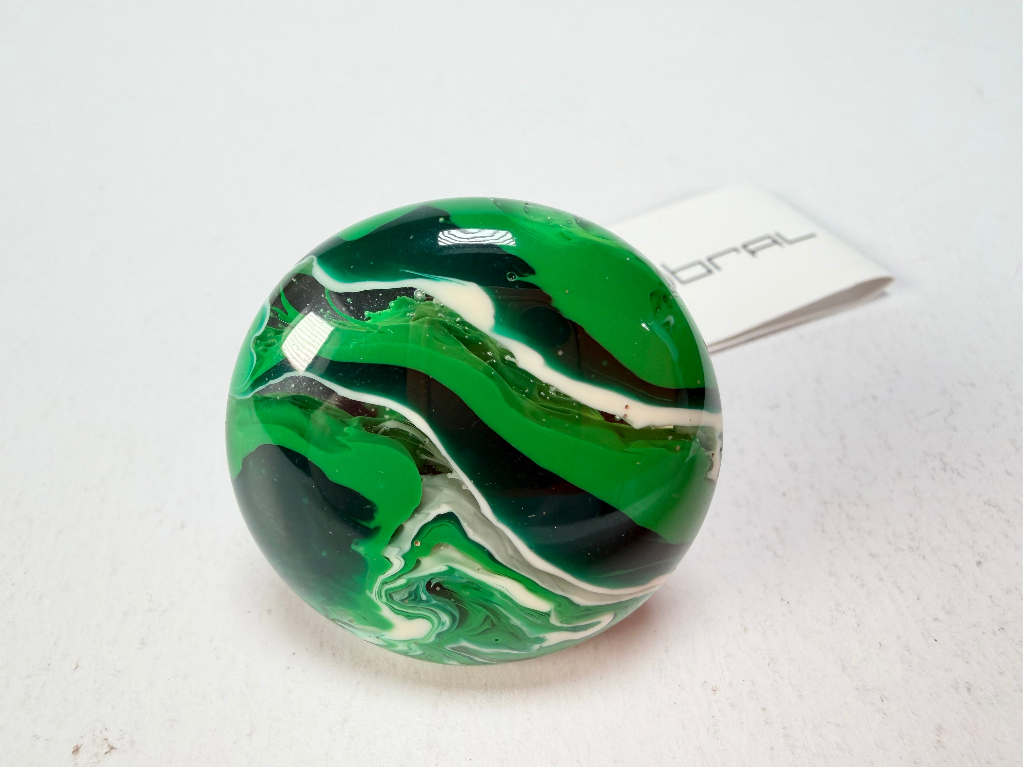Sobral - Onda Verde "Onda Circle" Green Resin Ring ( 005324 ) - Size UK S / US 9