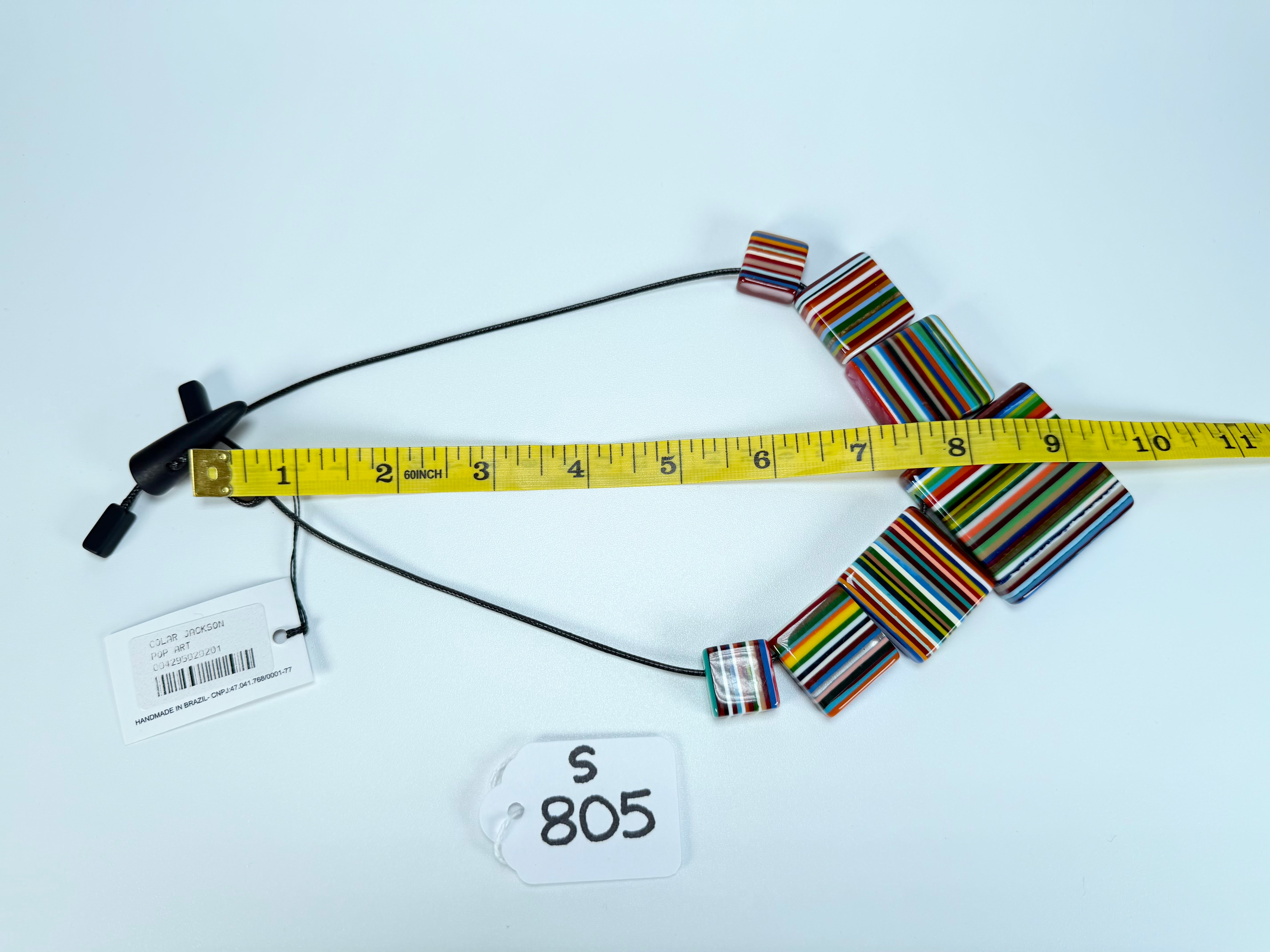 Sobral - Pop Art "Jackson" Resin Necklace ( 004295 )