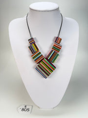 Sobral - Pop Art "Jackson" Resin Necklace ( 004295 )
