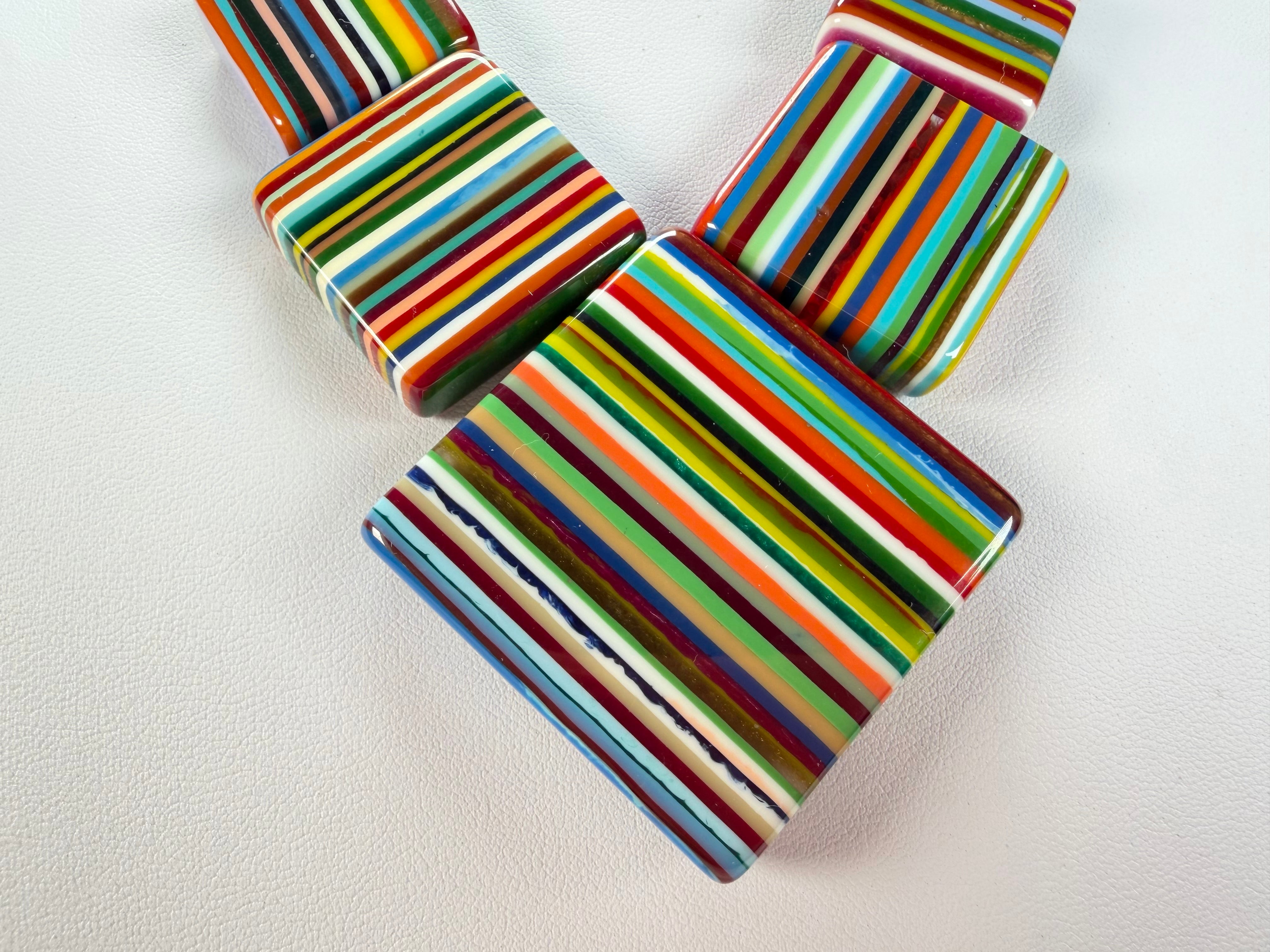 Sobral - Pop Art "Jackson" Resin Necklace ( 004295 )