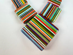 Sobral - Pop Art "Jackson" Resin Necklace ( 004295 )