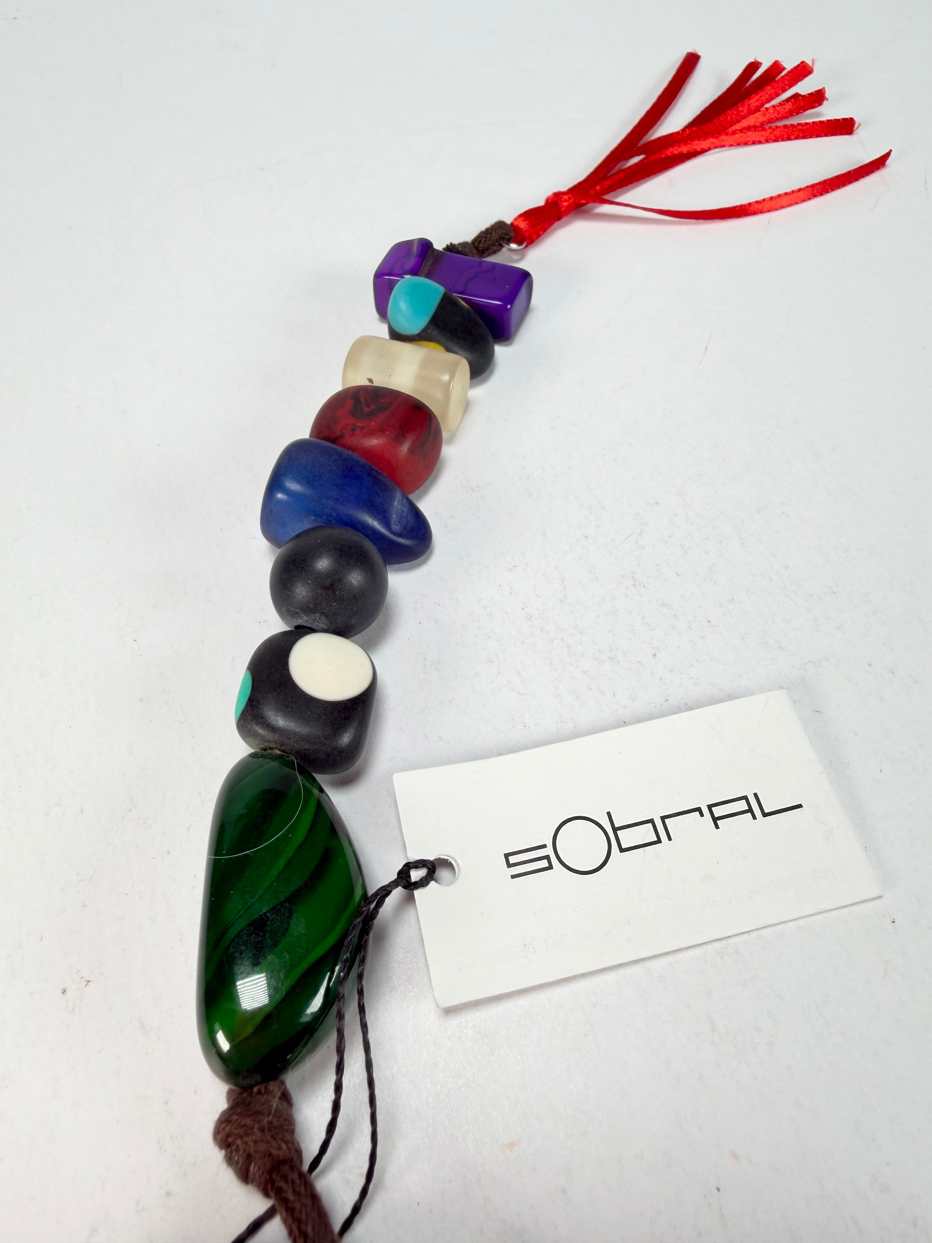 Sobral - Indiana "Mix Multicor" Resin Key Ring / Key Chain ( 000179 )