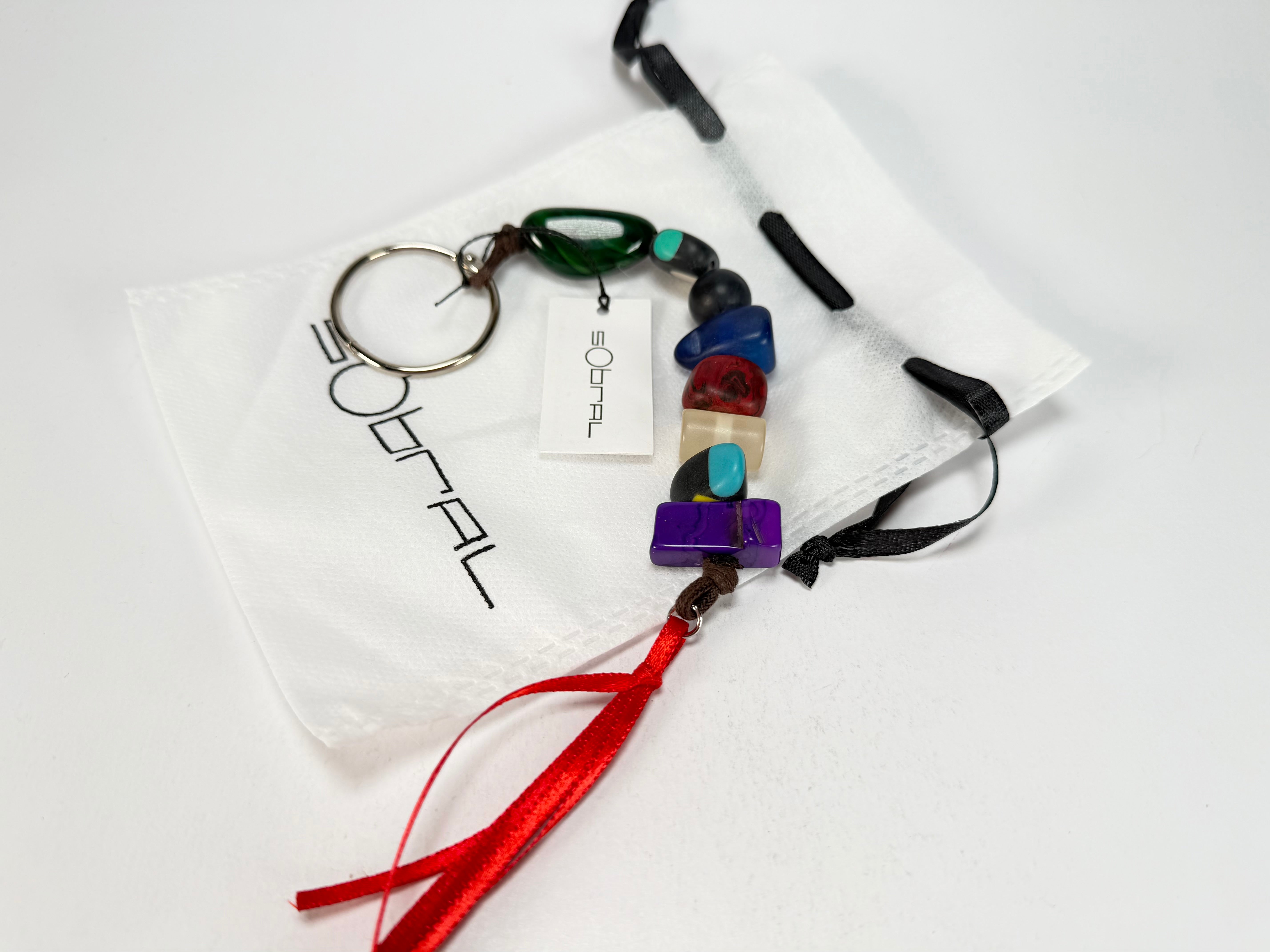Sobral - Indiana "Mix Multicor" Resin Key Ring / Key Chain ( 000179 )