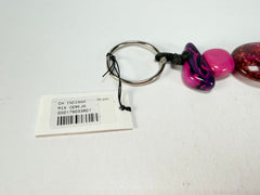Sobral - Indiana "Cereja" Pink Resin Key Ring / Key Chain ( 000179 )