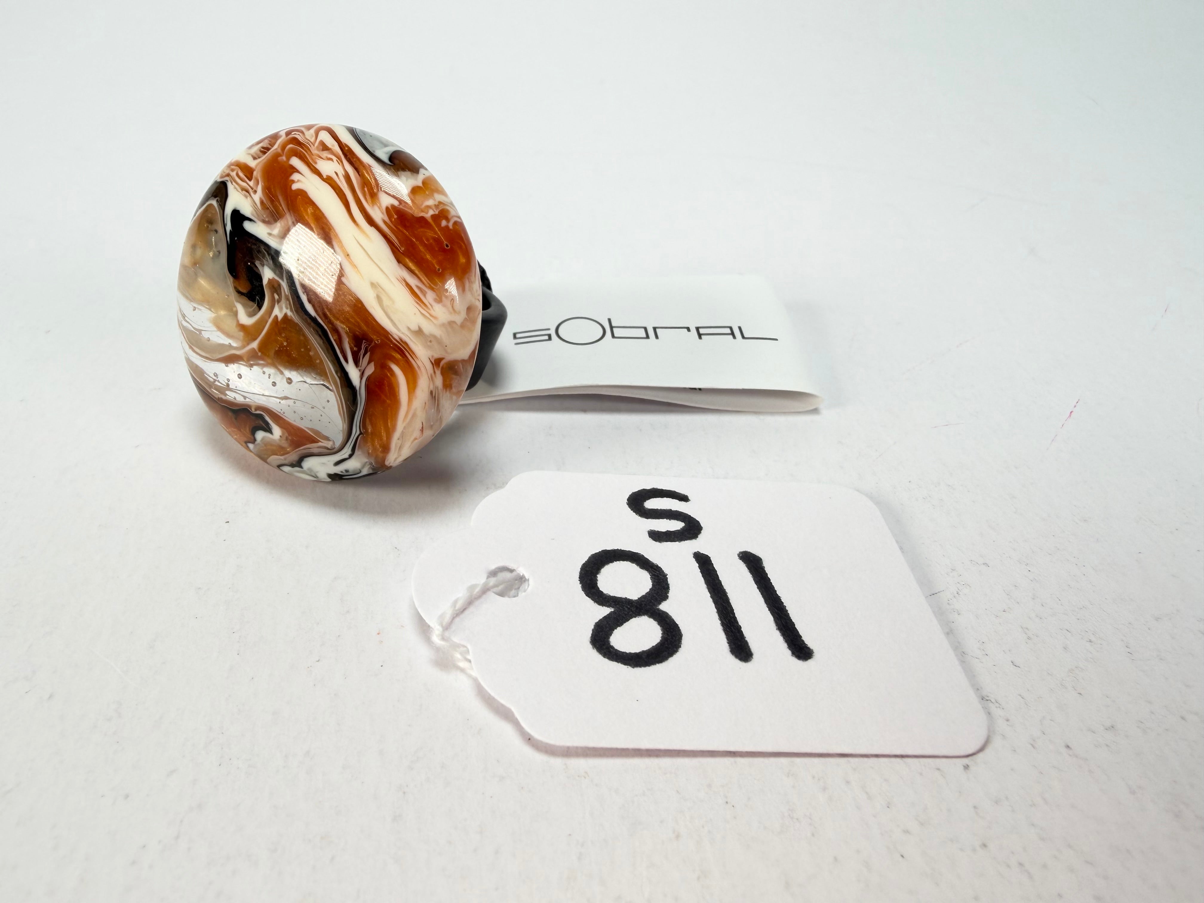 Sobral - Carmelo "Onda Circle" Resin Ring ( 005324 ) - Size UK R / US 8.5