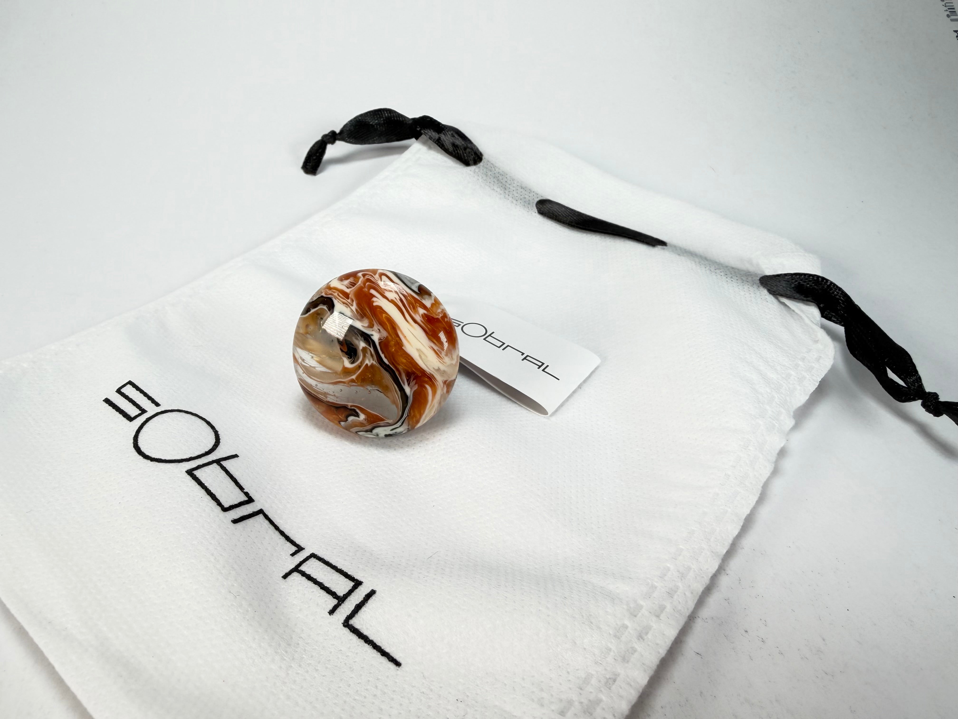 Sobral - Carmelo "Onda Circle" Resin Ring ( 005324 ) - Size UK R / US 8.5