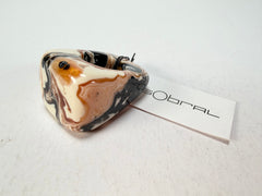 Sobral - Carmelo "Wave" Resin Ring ( 005325 ) - Size UK O / US 7.5