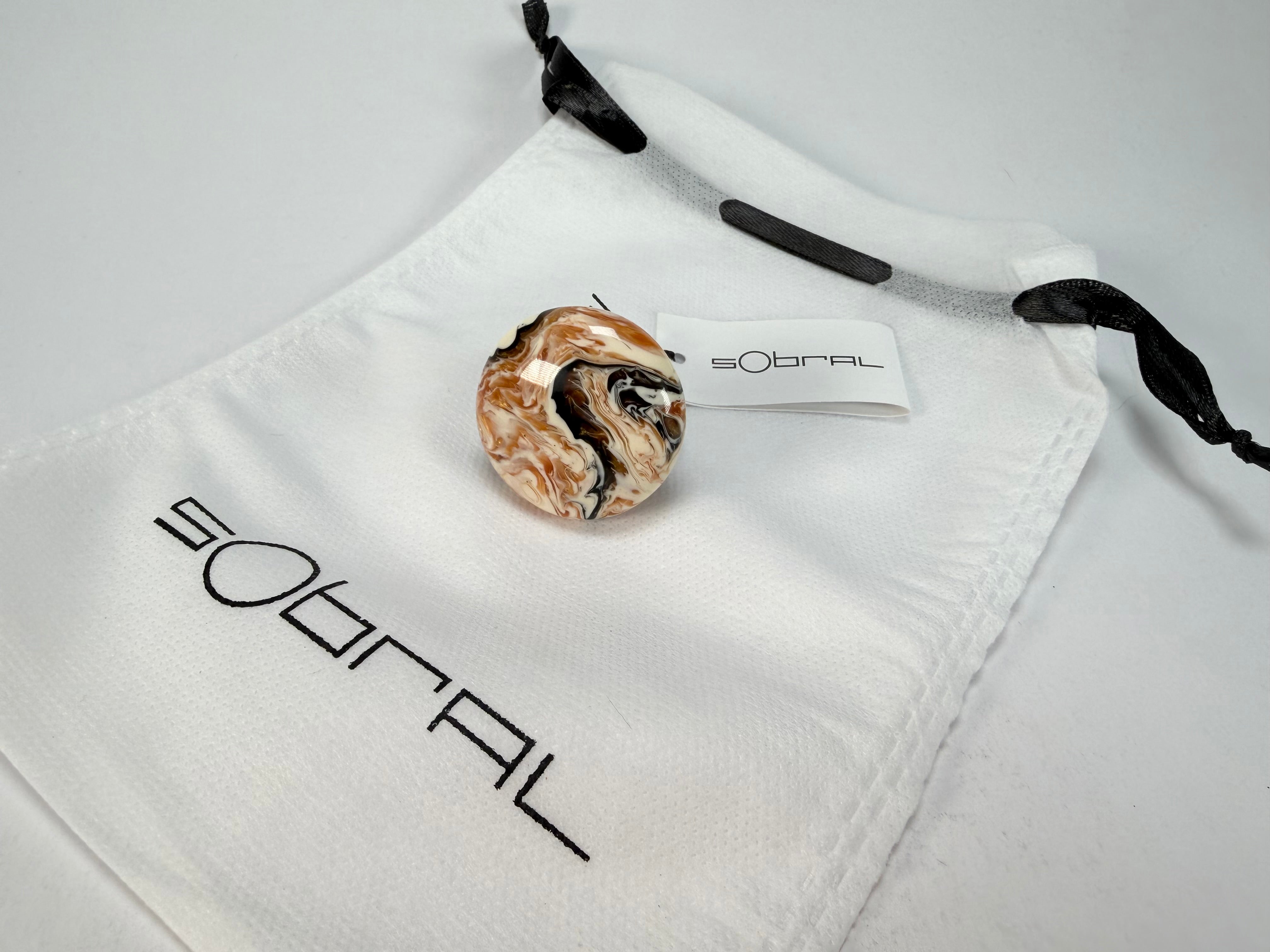 Sobral - Carmelo "Onda Circle" Resin Ring ( 005324 ) - Size UK U / US 10
