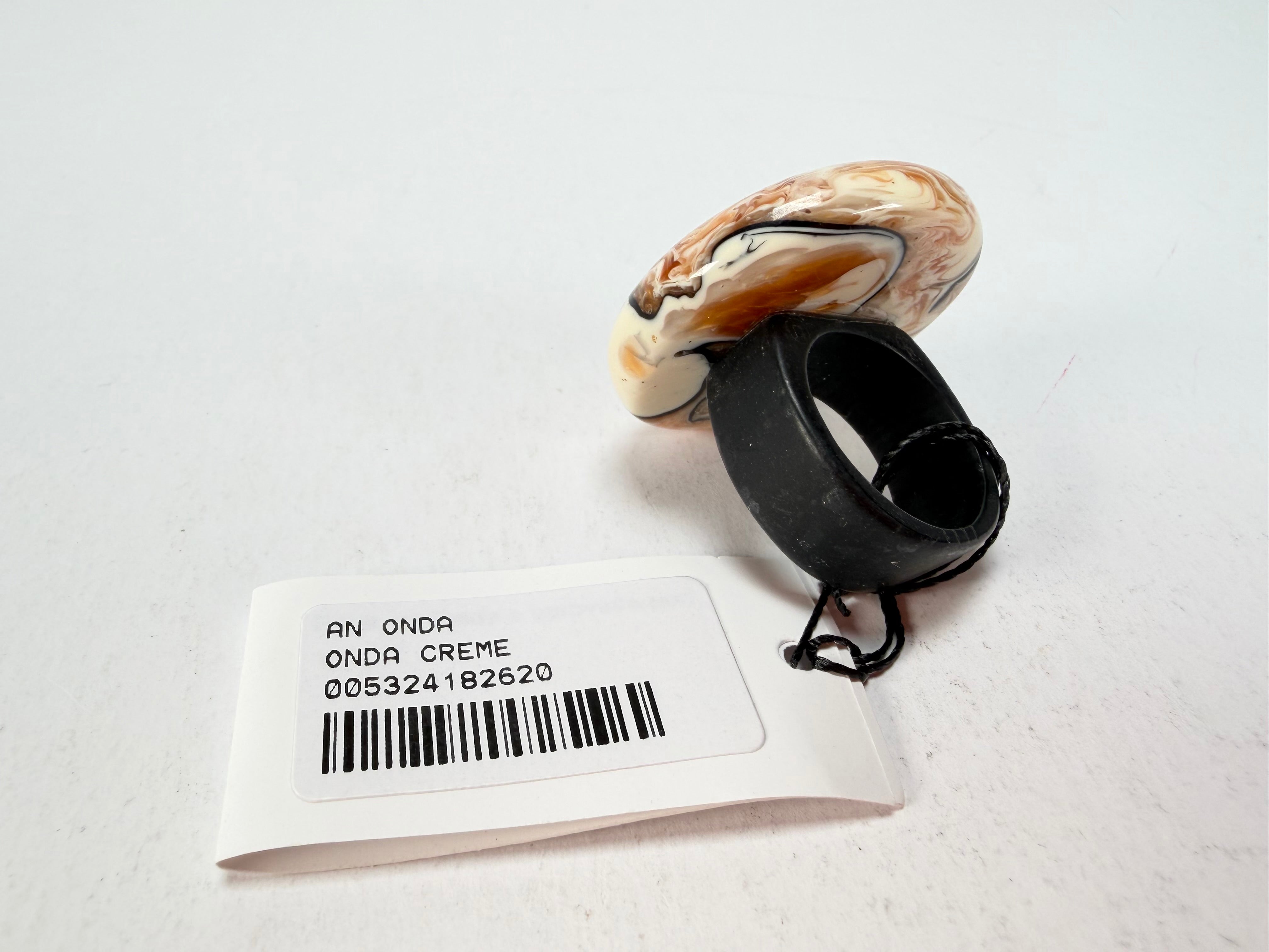 Sobral - Carmelo "Onda Circle" Resin Ring ( 005324 ) - Size UK U / US 10