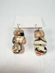 Sobral - Carmelo "Triple Stack" Studio Creation Resin Earrings ( 000000 )
