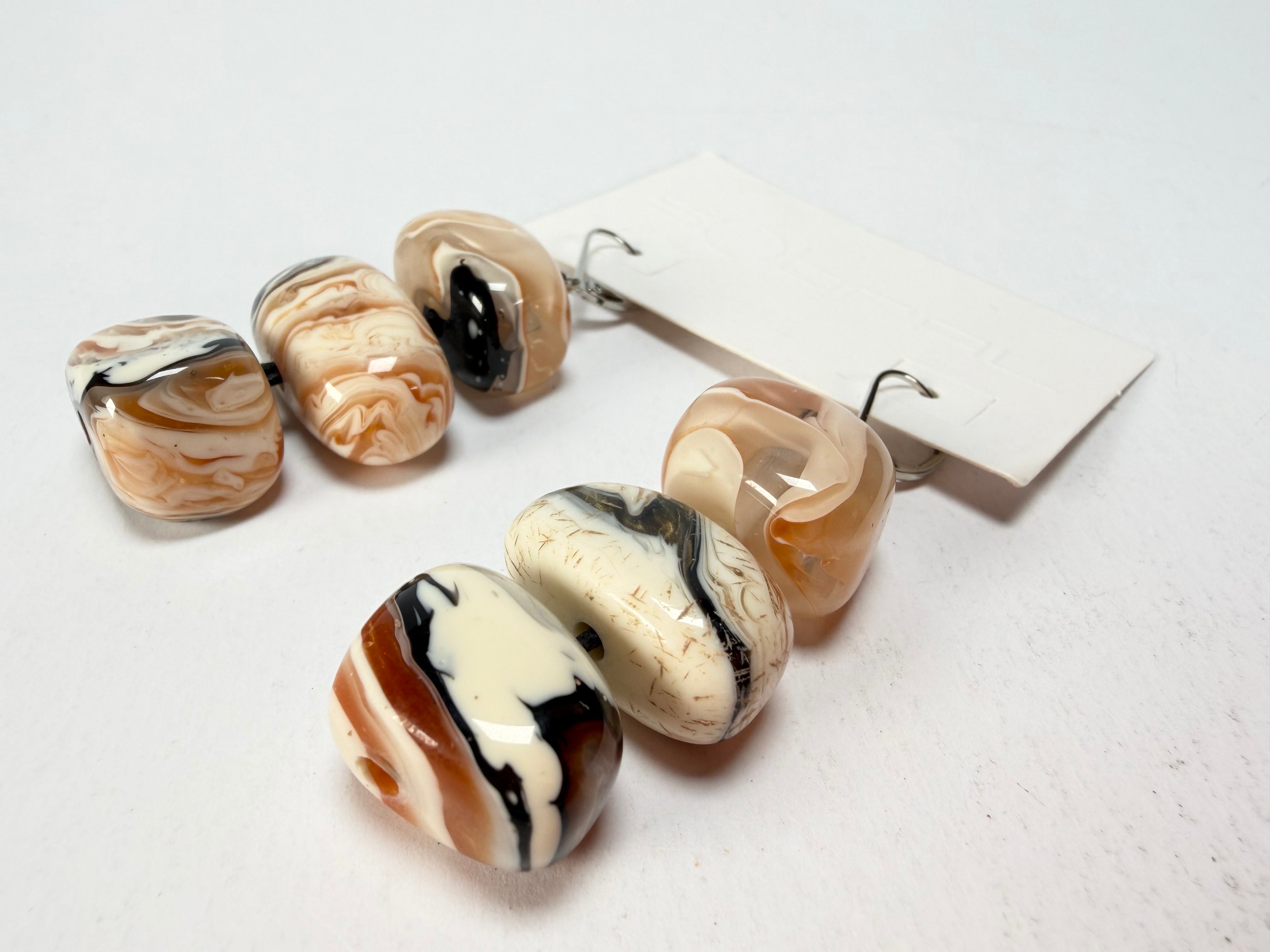 Sobral - Carmelo "Triple Stack" Studio Creation Resin Earrings ( 000000 )