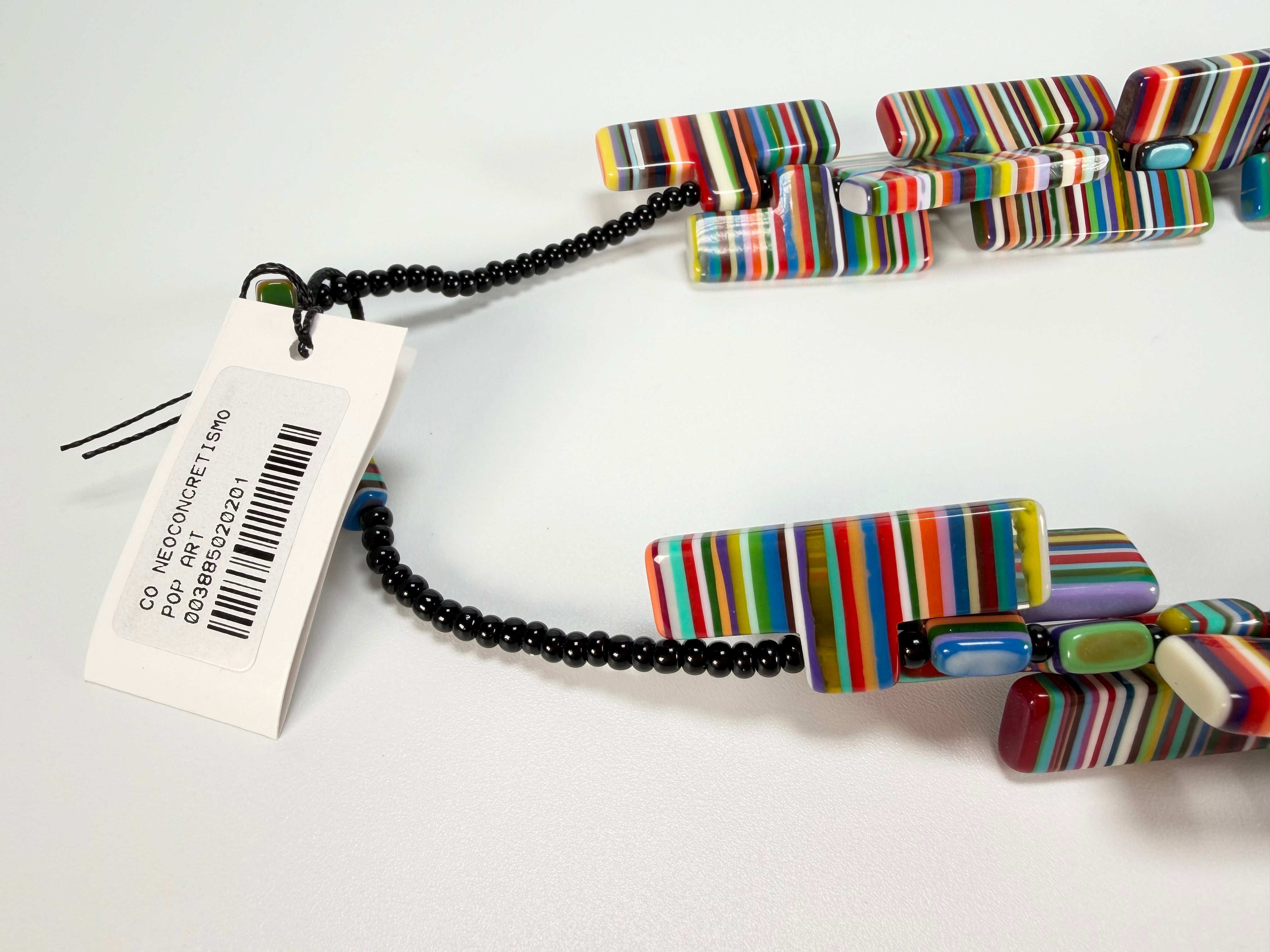 Sobral - Pop Art "Neoconcretismo" Resin Necklace ( 003885 )