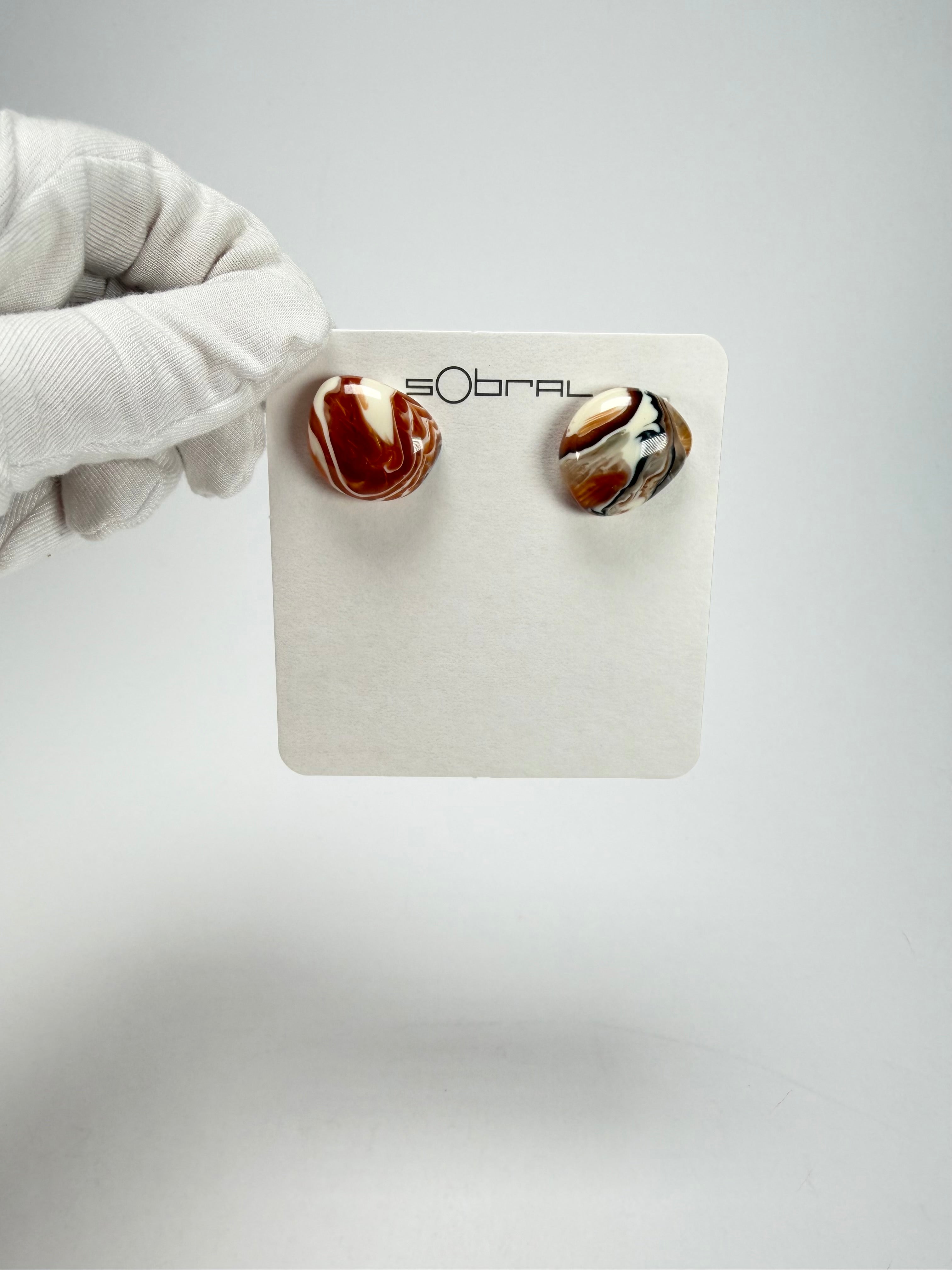 Sobral - Carmelo "Wave" Resin Earrings ( 005330 )