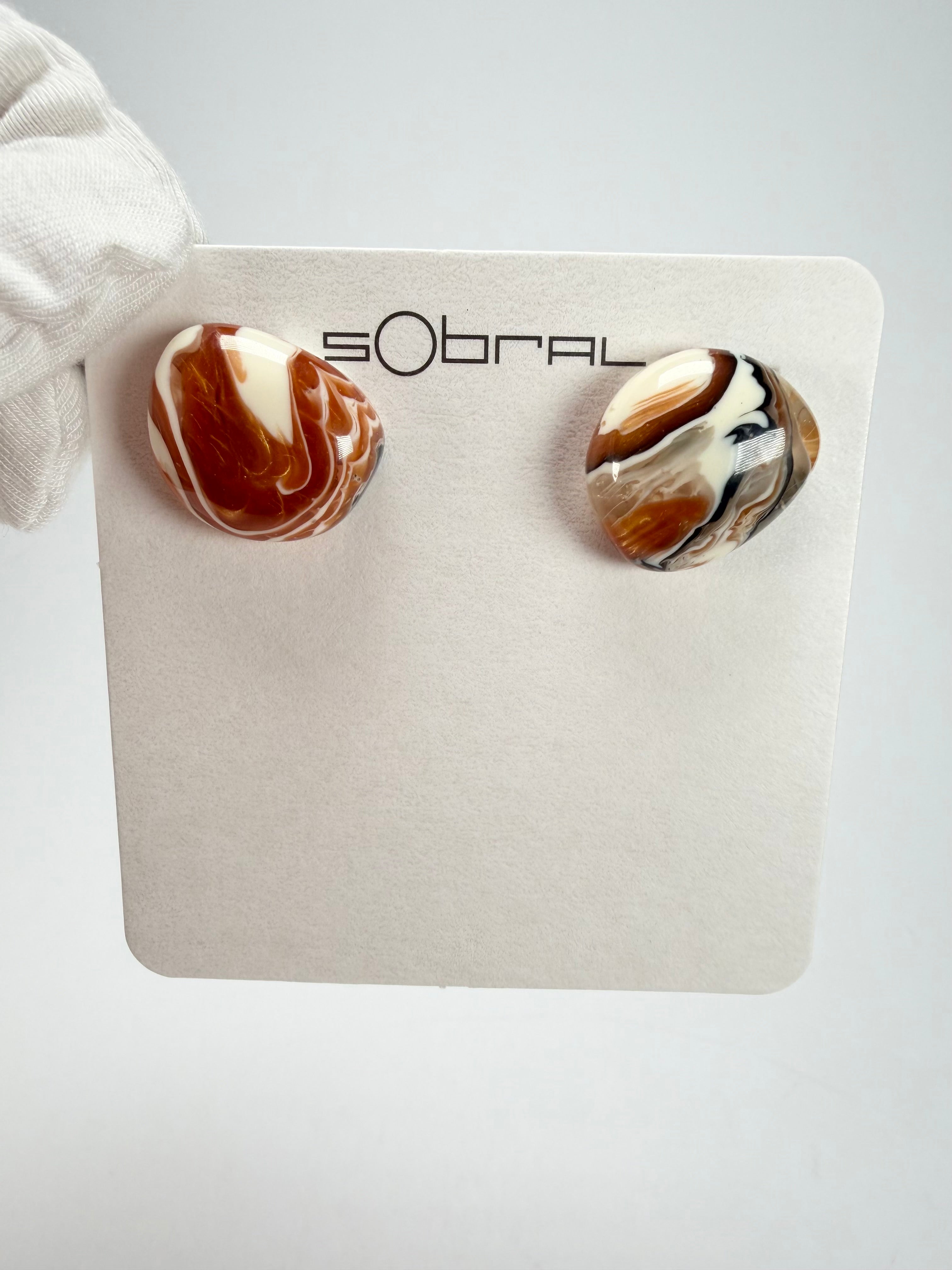 Sobral - Carmelo "Wave" Resin Earrings ( 005330 )