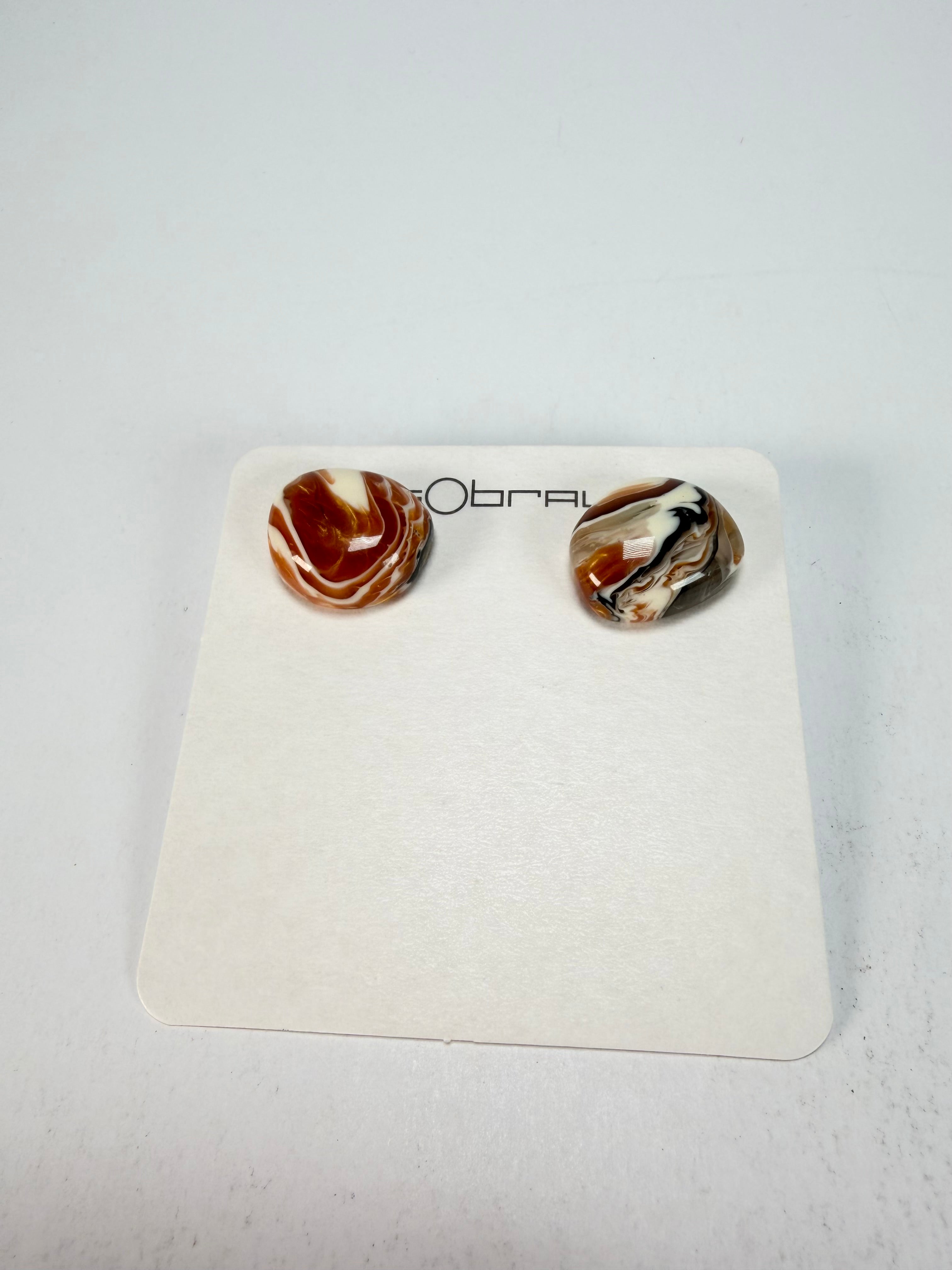 Sobral - Carmelo "Wave" Resin Earrings ( 005330 )