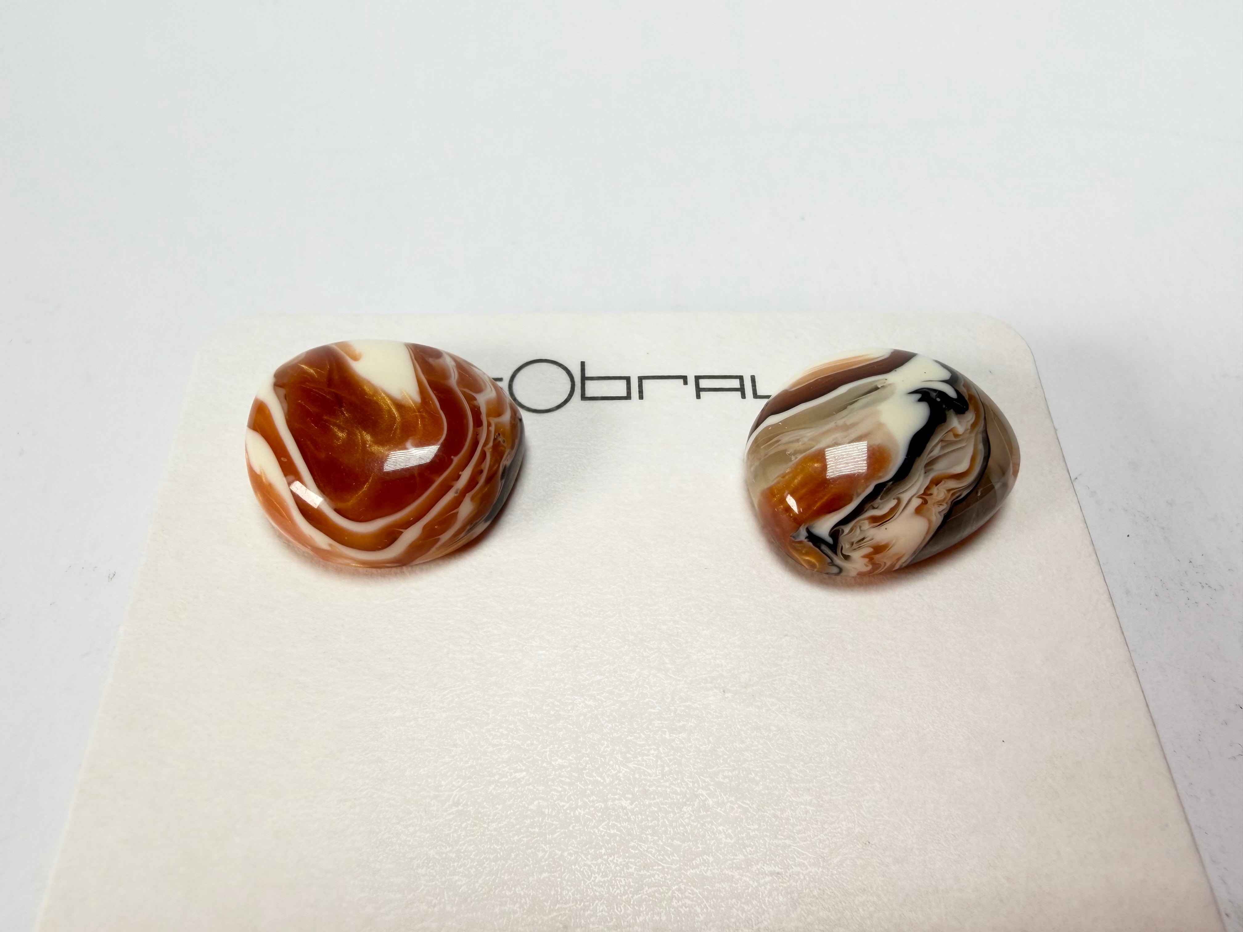 Sobral - Carmelo "Wave" Resin Earrings ( 005330 )