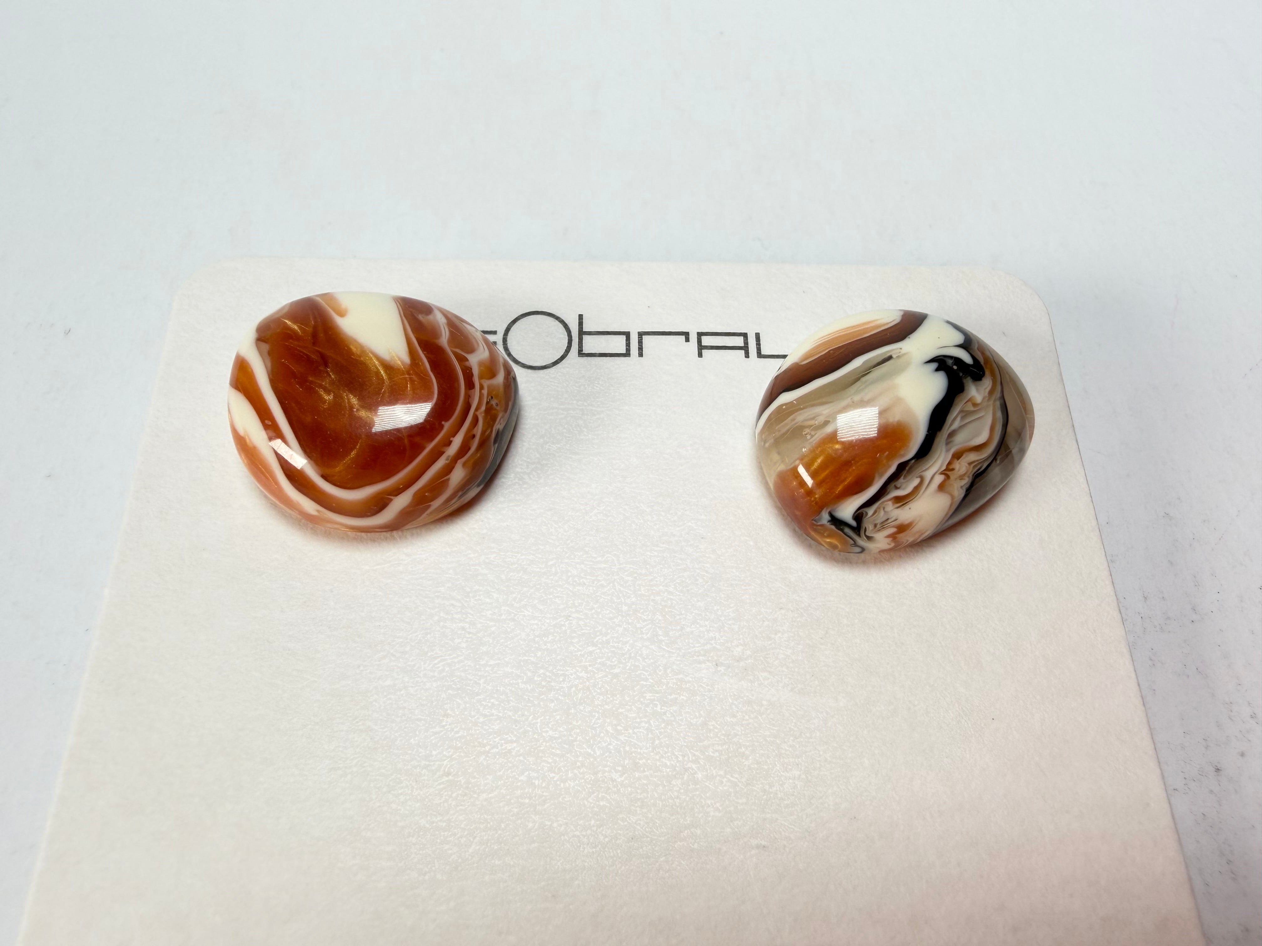 Sobral - Carmelo "Wave" Resin Earrings ( 005330 )