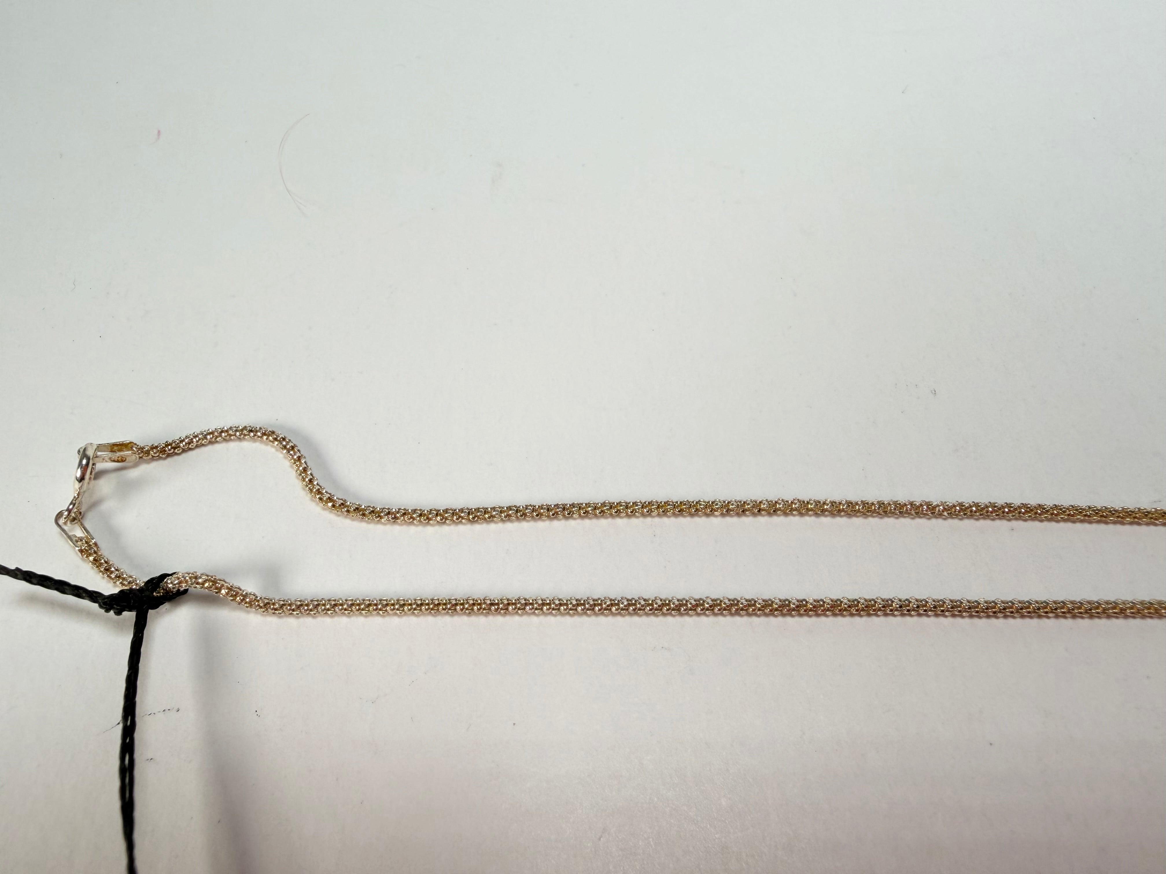 Sobral - Carmelo "Vague" Resin AG Sliver Necklace ( 005328 )