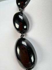 Sobral - Carmelo & Black "Elen" Resin Necklace ( 005411 )