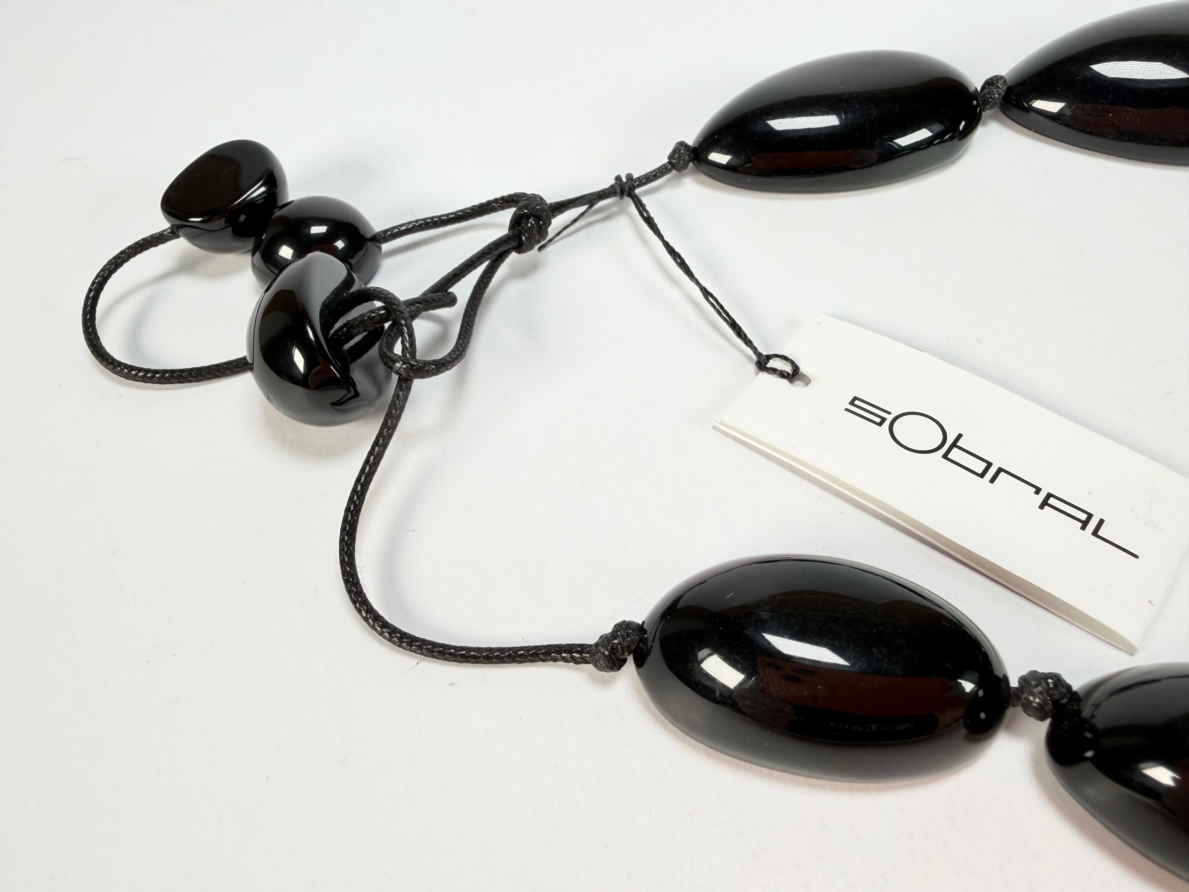 Sobral - Carmelo & Black "Elen" Resin Necklace ( 005411 )